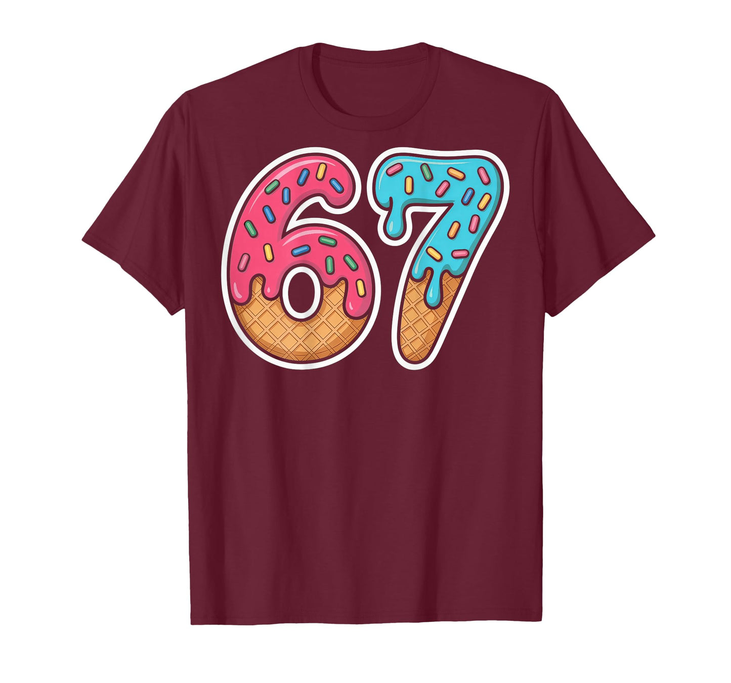 67 Ice Cream Drip (On Back) T-Shirt