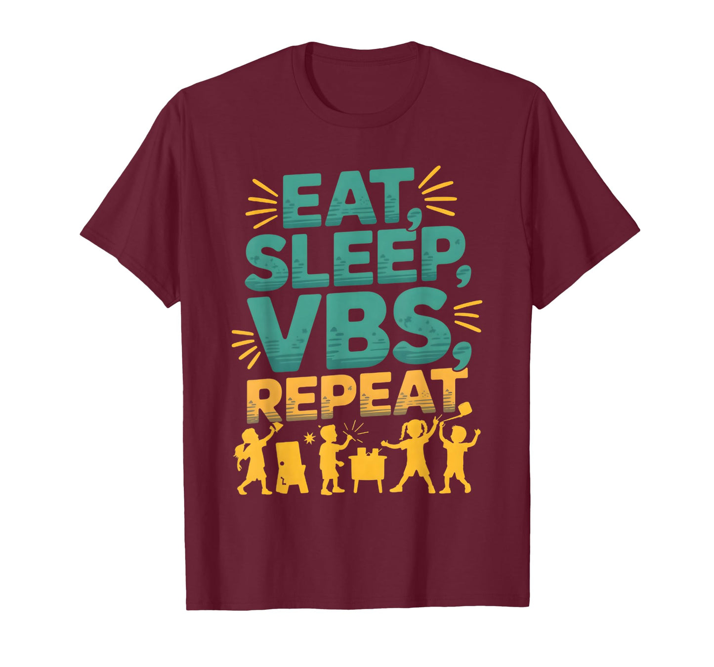 Eat Sleep VBS Repeat Vacation Bible School Design T-Shirt
