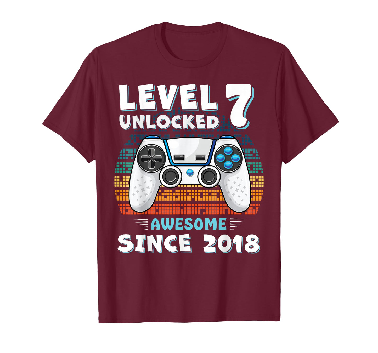 7 Year Old BDay Decorations Son Boy 7yr 2018 7th Birthday T-Shirt