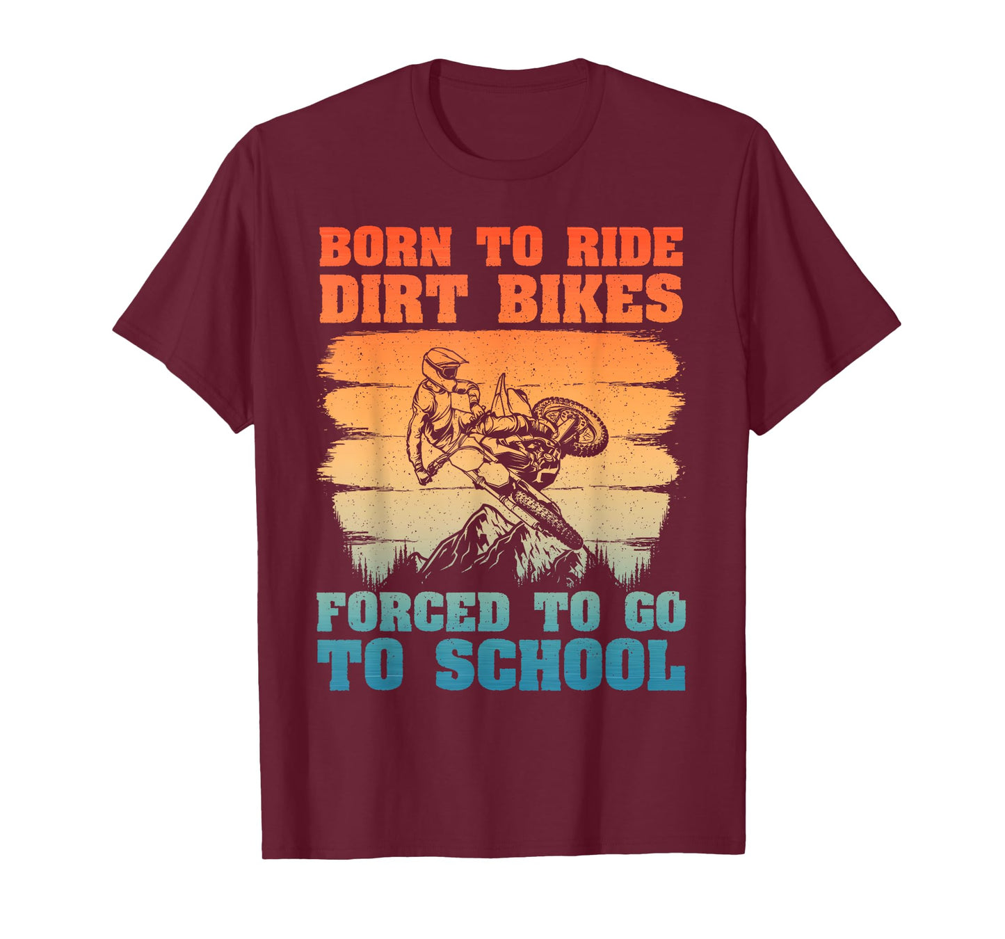 Funny Dirt Bike Art For Boys Girls Motocross Dirt Bike Rider T-Shirt