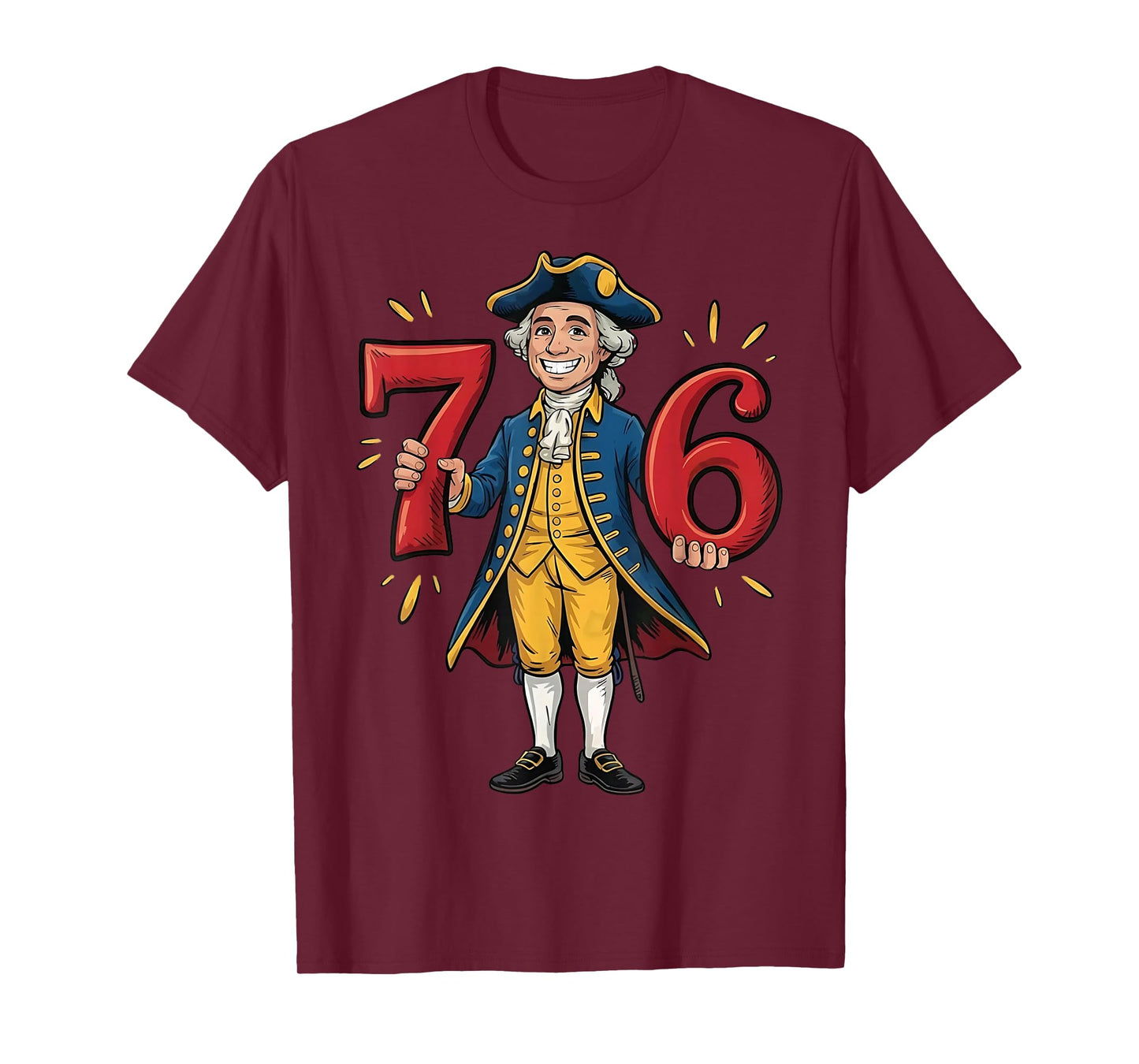 George Washington 6-7 7-6 Seven Six 6 7 Teacher American 6 7 T-Shirt