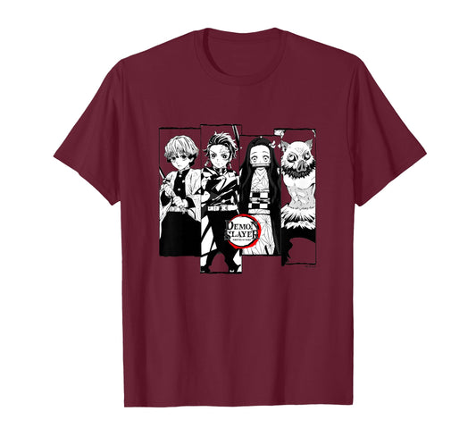 Kids Demon Slayer: Kimetsu no Yaiba Zenitsu Tanjiro Nezuko Team T-Shirt