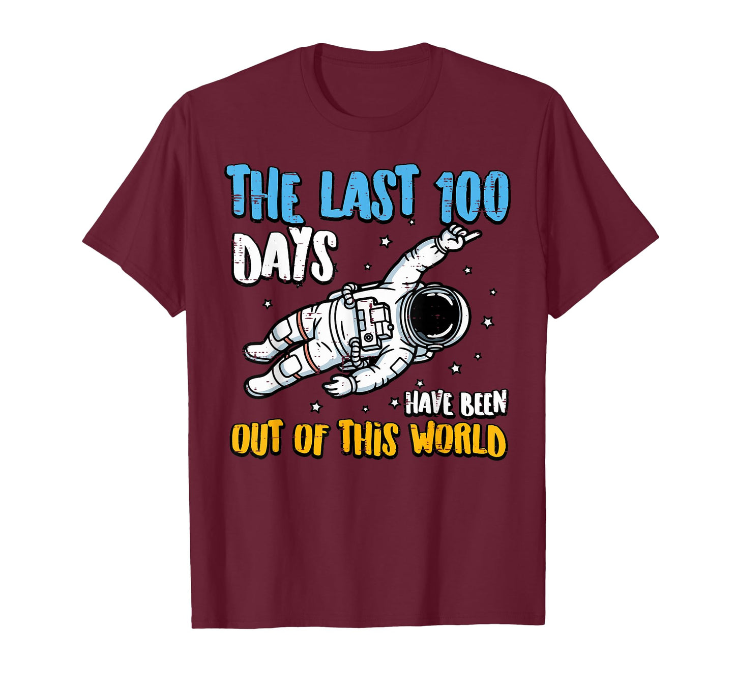 Last 100 Days Out of This World 100th Day School Boys Kids T-Shirt