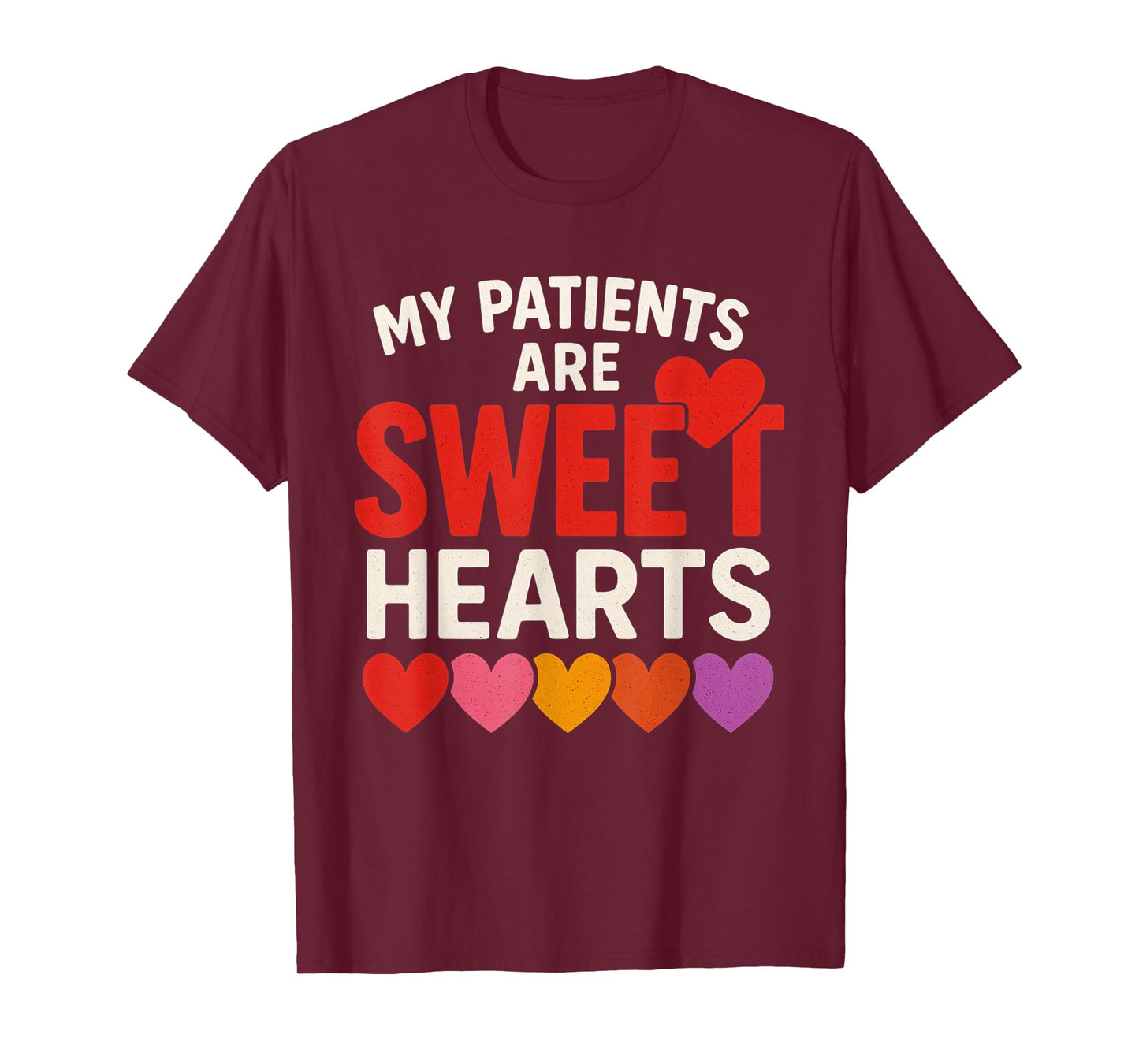 My Patients Sweet Hearts Valentine Day Nurse Scrub Top Women T-Shirt
