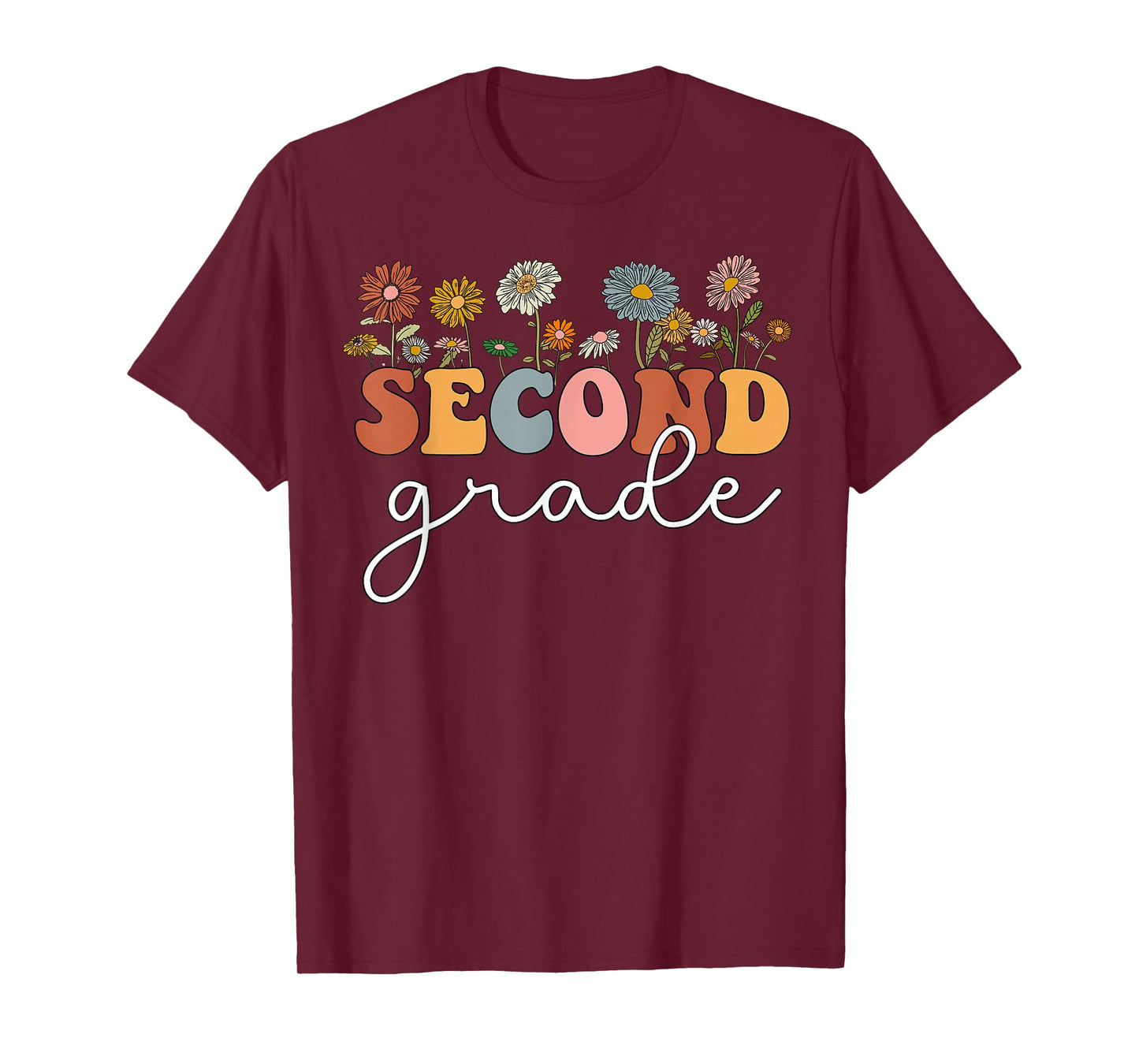 Second Grade Teacher Wildflower 2nd Grade Back To School T-Shirt