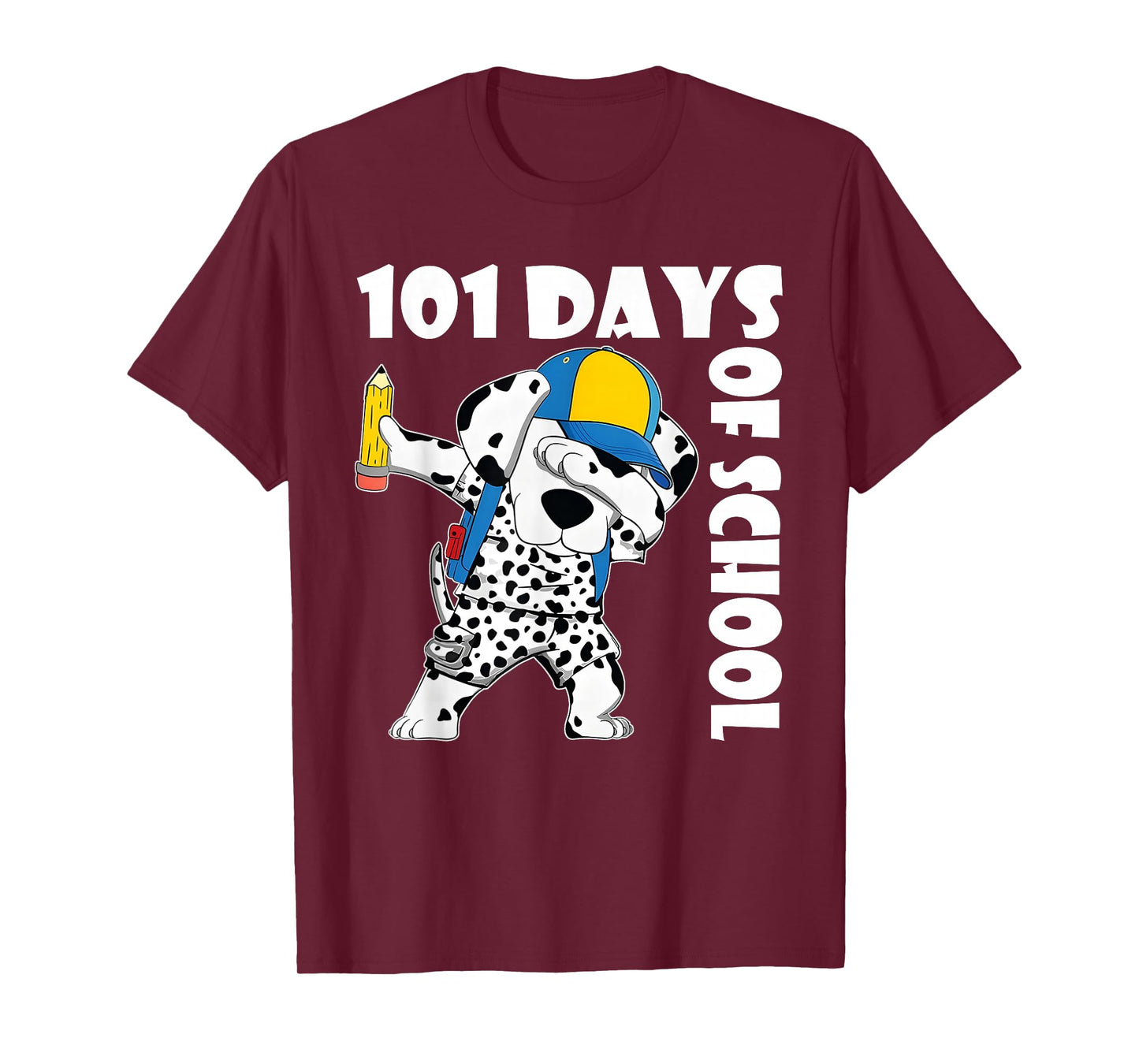 Happy 101 Days School Cute Dog 100 Days Smarter Student Kids T-Shirt