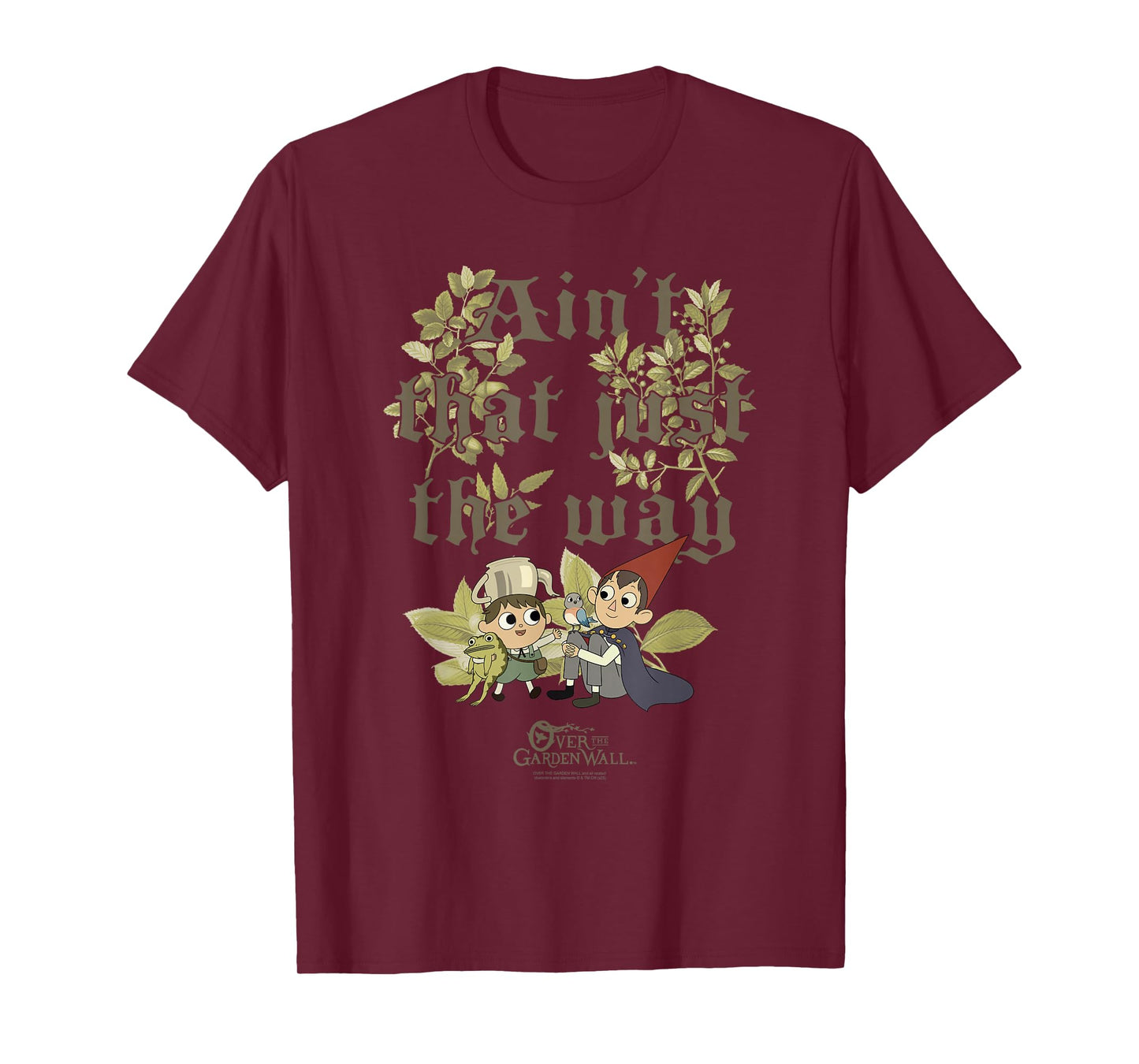 Over The Garden Wall Ain't That Just The Way Leaves Cartoon T-Shirt