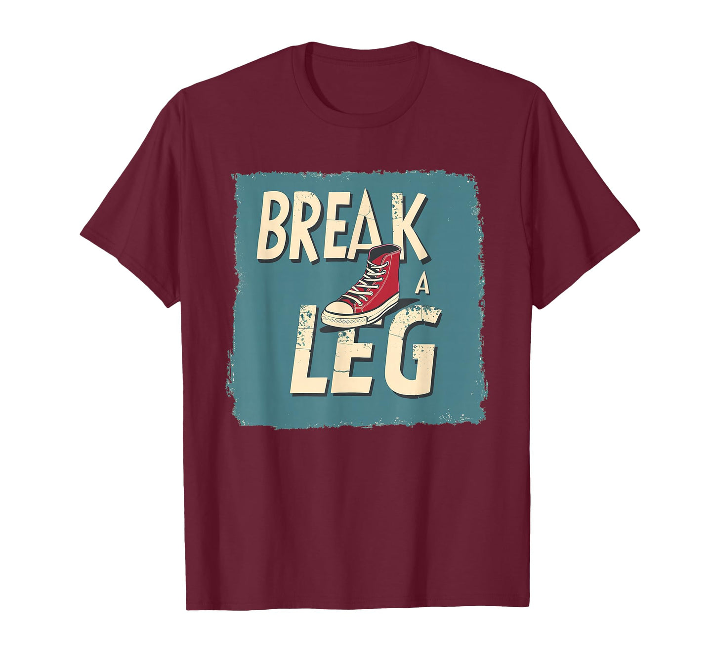 Funny Shoe with broken Leg Costume for Idiom Fans T-Shirt