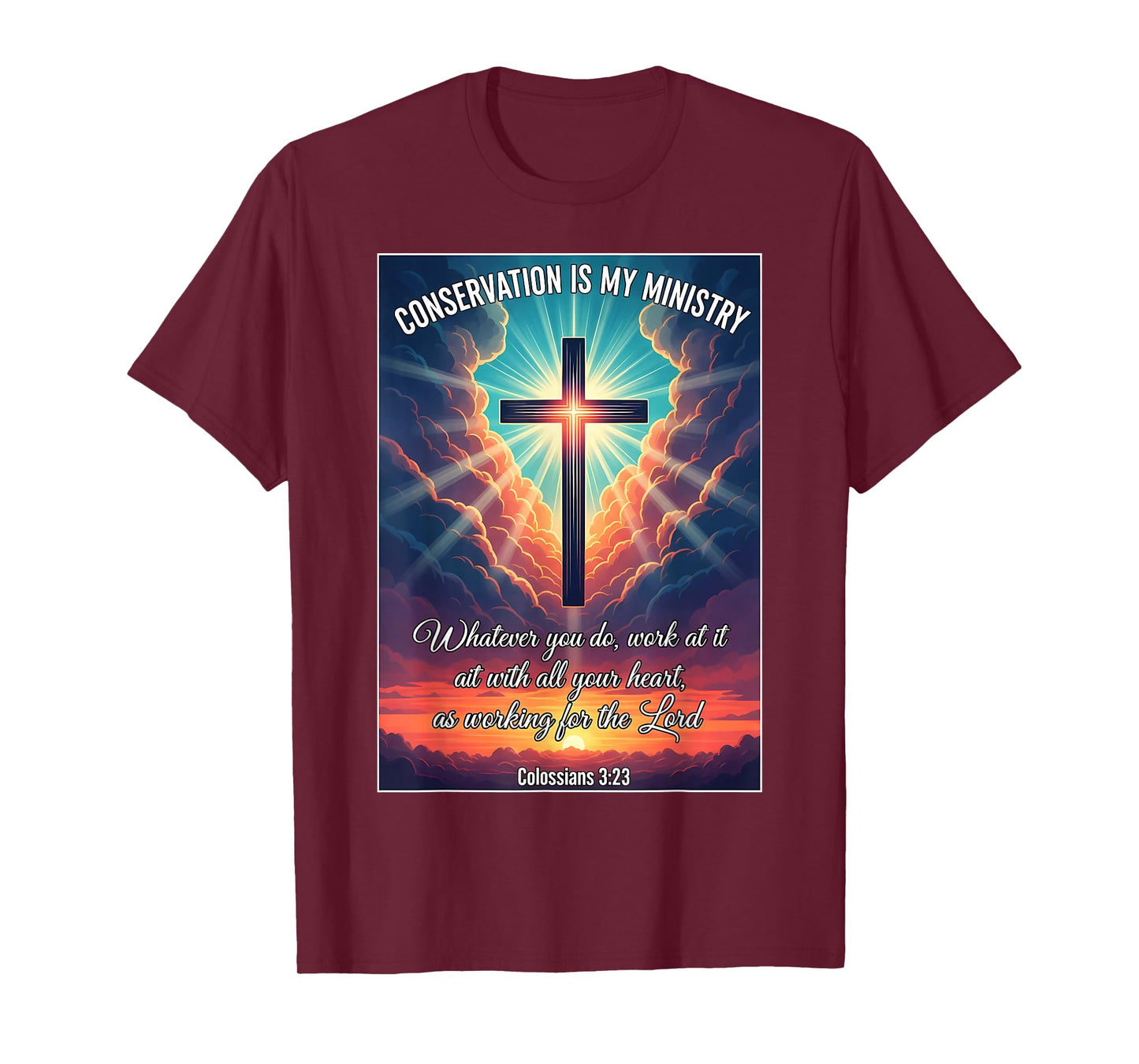 Christian Conservationist Conservation is My Ministry Jesus T-Shirt