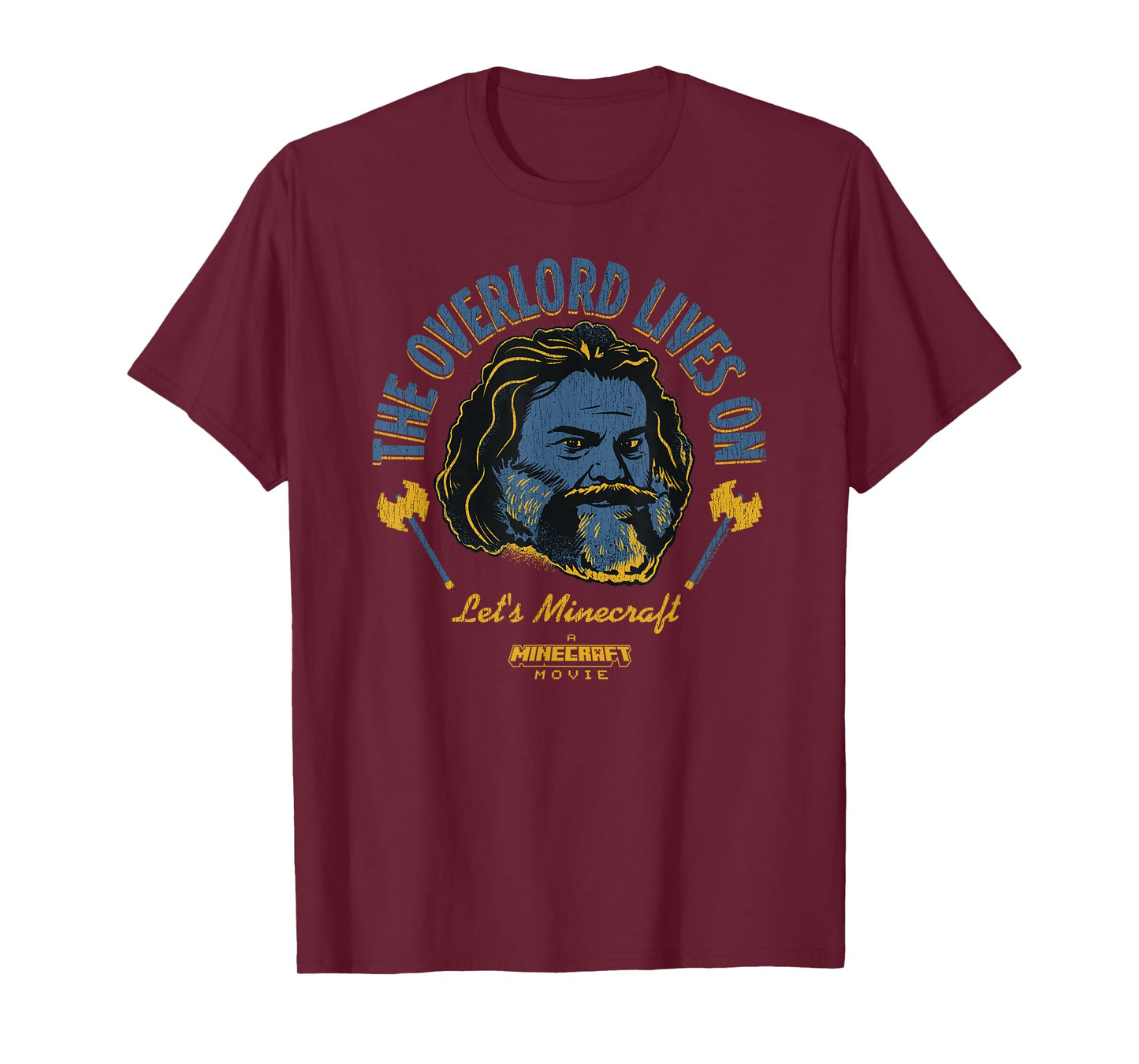 A Minecraft Movie The Overlord Lives On Steve Head Portrait T-Shirt
