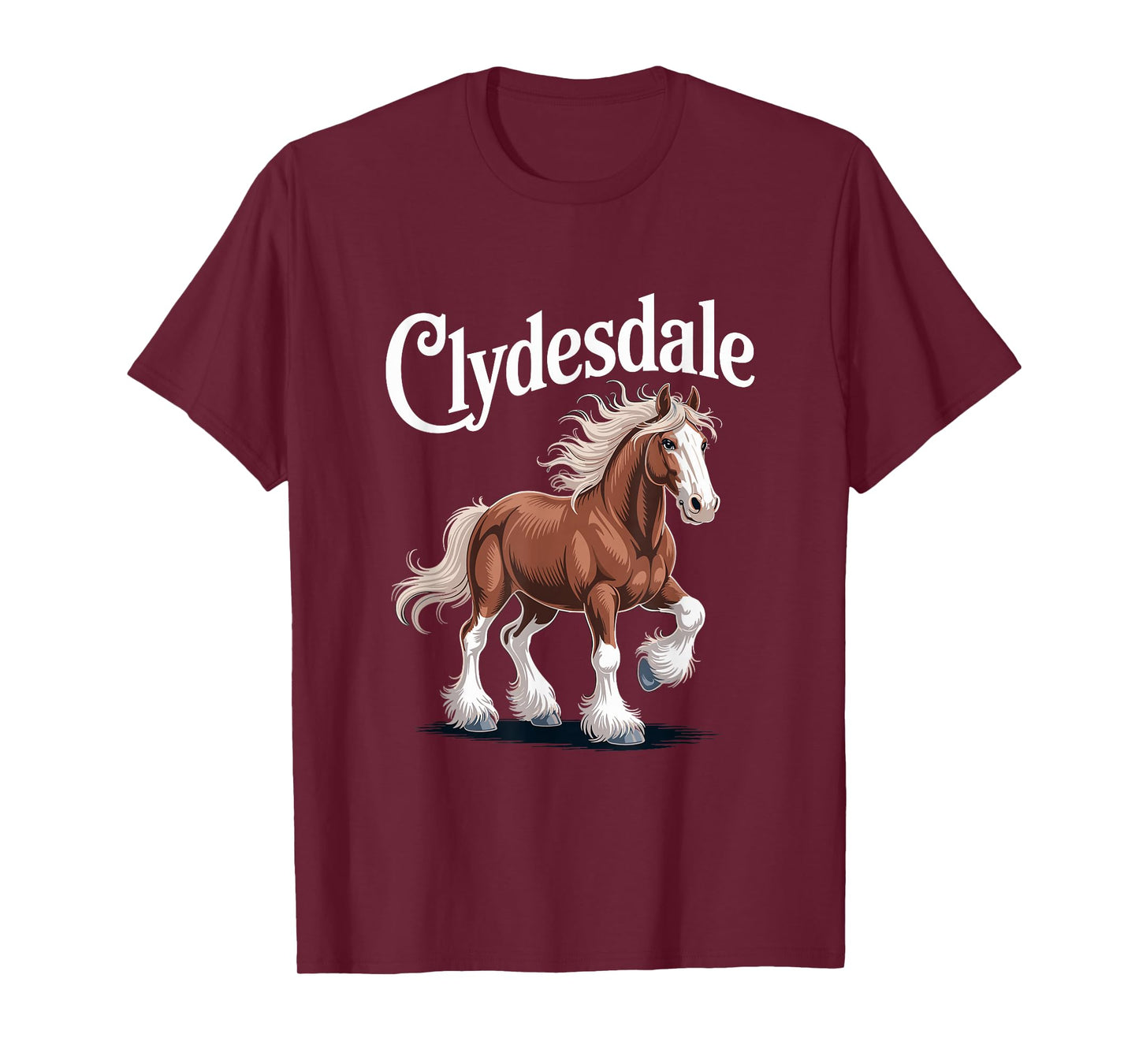 Clydesdale Heritage Draft Horse Pride Equestrian T-Shirt