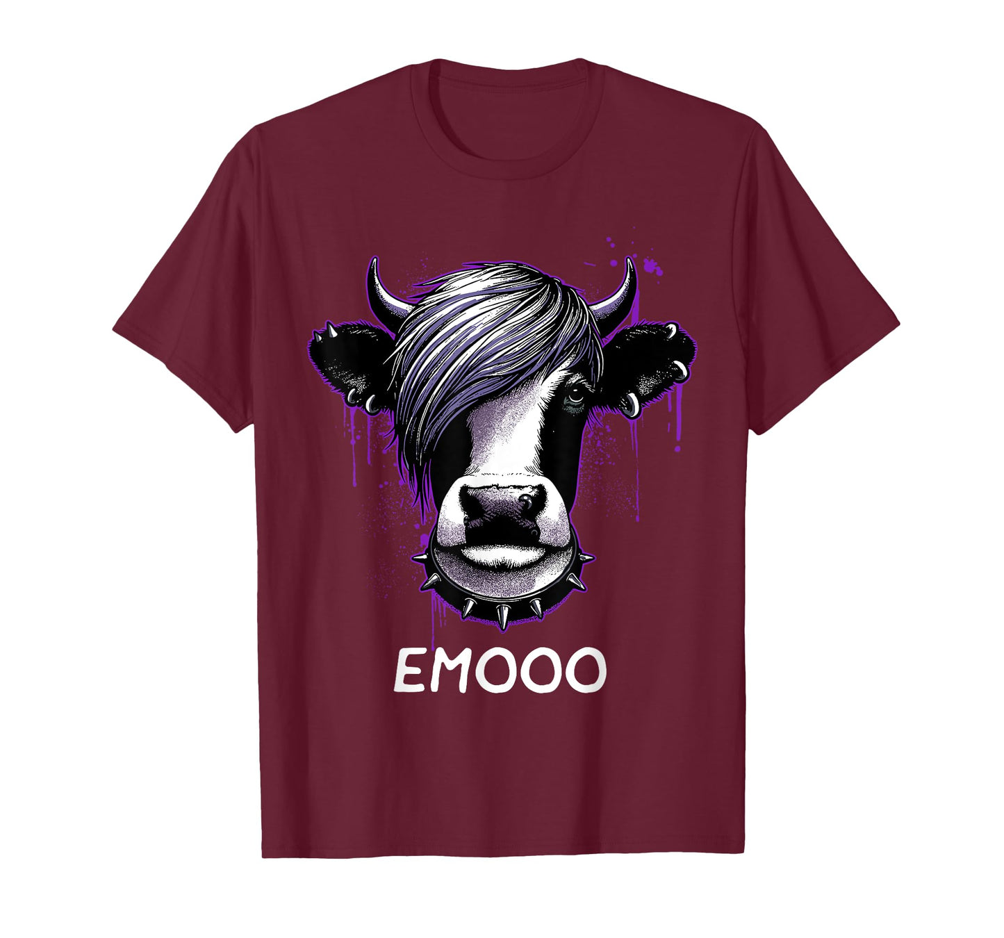 Emo Shirt Emo Cow Emooo Emocore Farm Shirt For Emo Farmers T-Shirt
