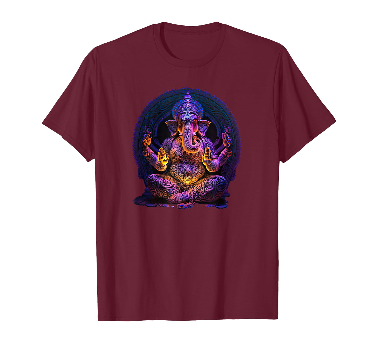 Ganesh Elephant Hindu Yoga Spiritual Meditation T-Shirt