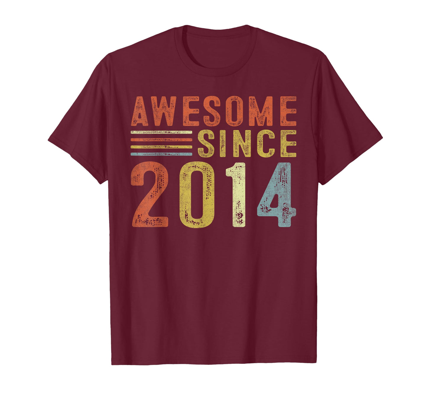 Awesome Since 2014 11th Birthday Retro Gifts Born In 2014 T-Shirt