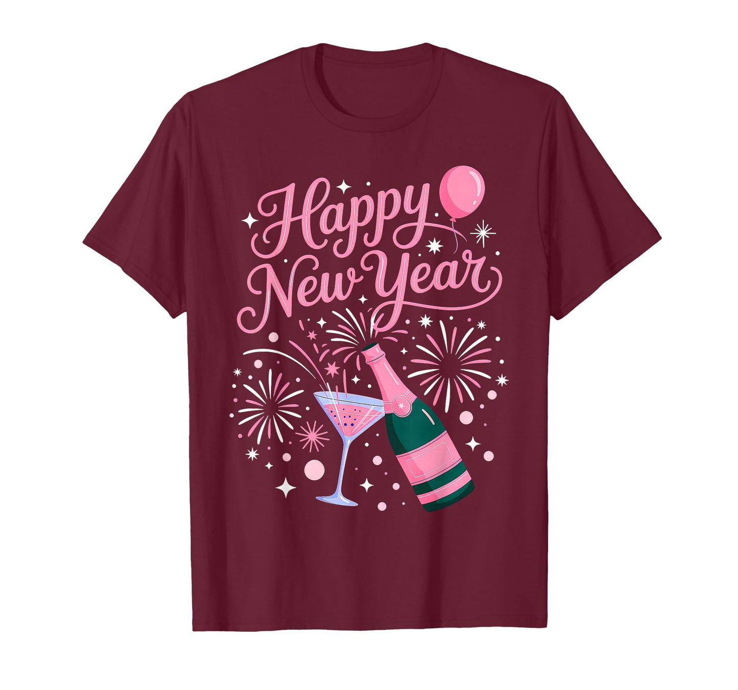 New Years Eve Party Supplies 2026 Happy New Year Fireworks T-Shirt