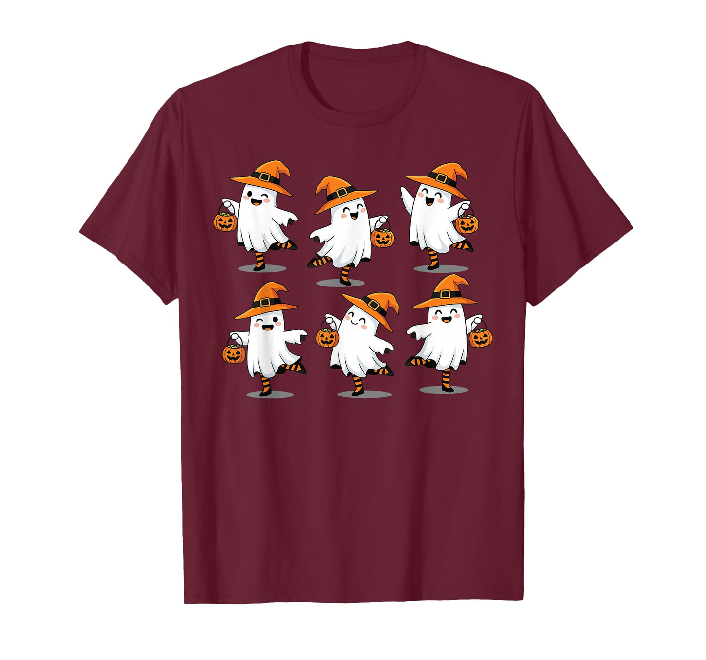 Halloween Ballet Ghost Ballet Dancer Spooky Dance Teacher T-Shirt