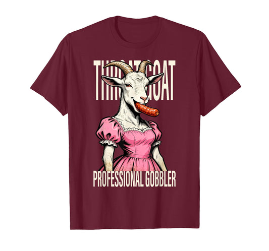 Throat Goat Funny Streetwear Adult Humor Bootleg Y2K Cool T-Shirt