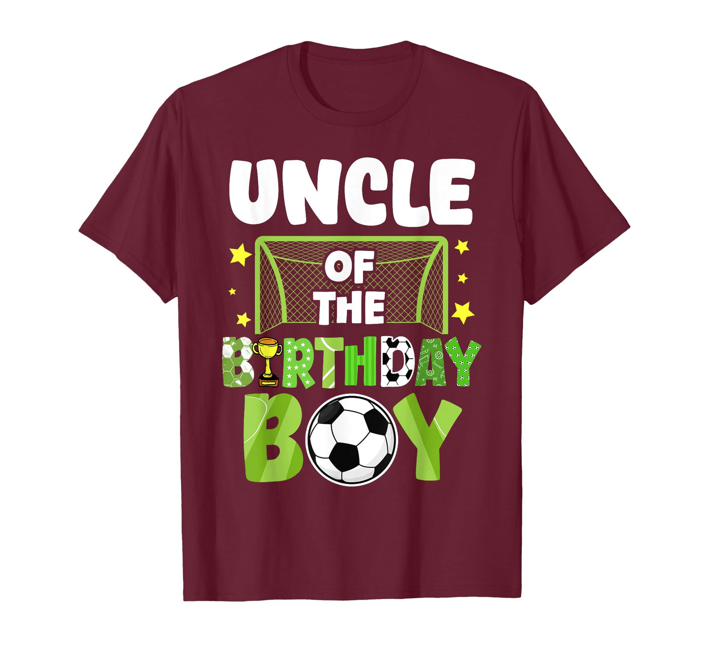 Soccer Uncle Birthday Boy Party Soccer Family Matching T-Shirt