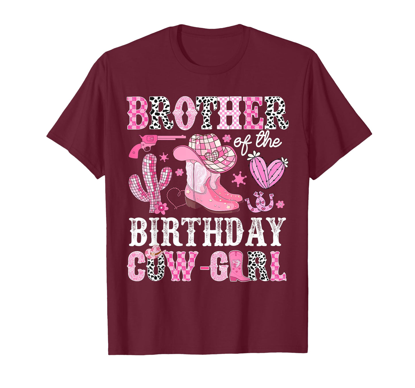 Brother Of The Birthday Cow-Girl Rodeo Cowgirl Bday T-Shirt