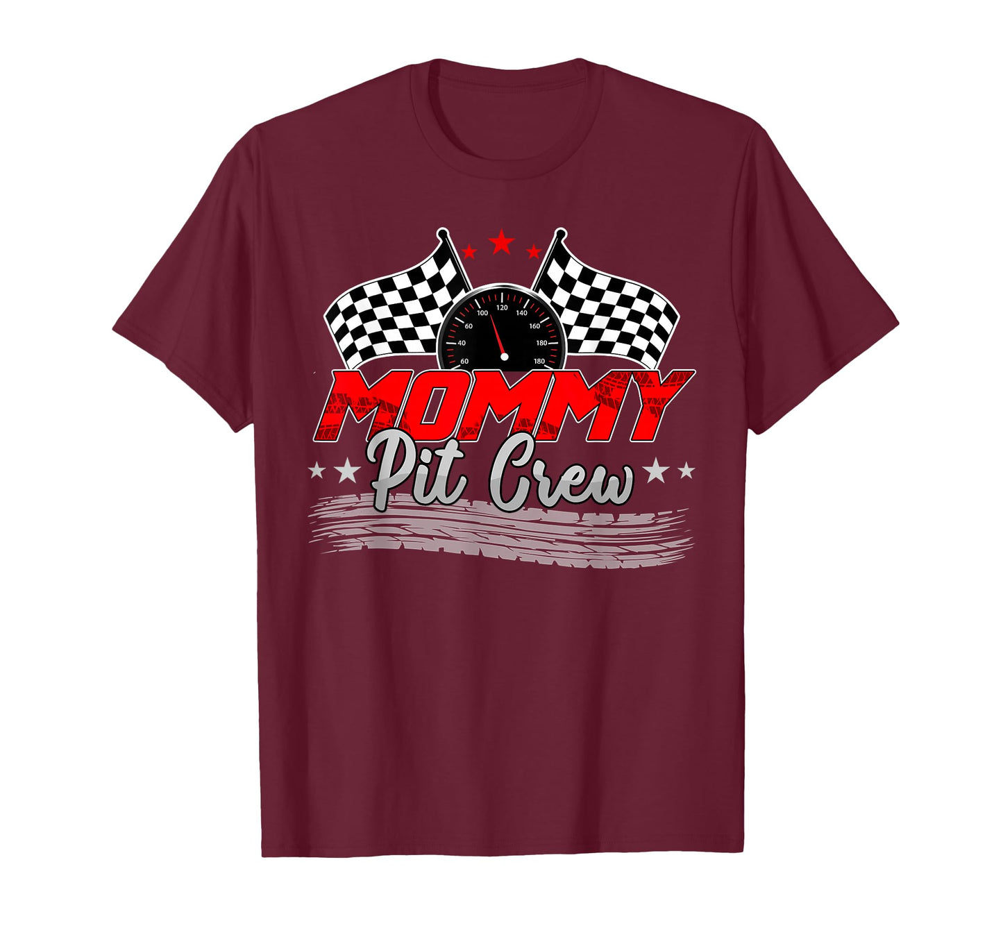 Mommy Pit Crew Race Car Birthday Family Racing Adult Women T-Shirt