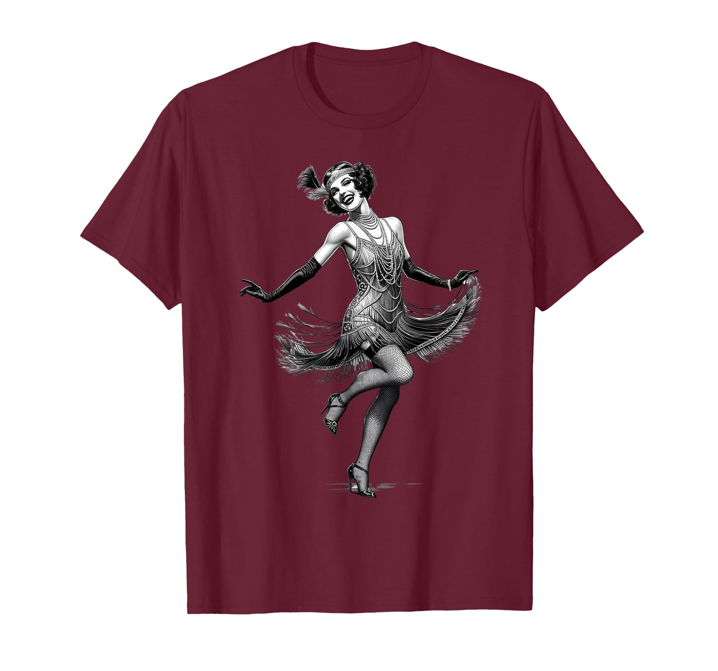 ROARING 1920's Great, Gatsby Glamorous Woman Flapper T-Shirt