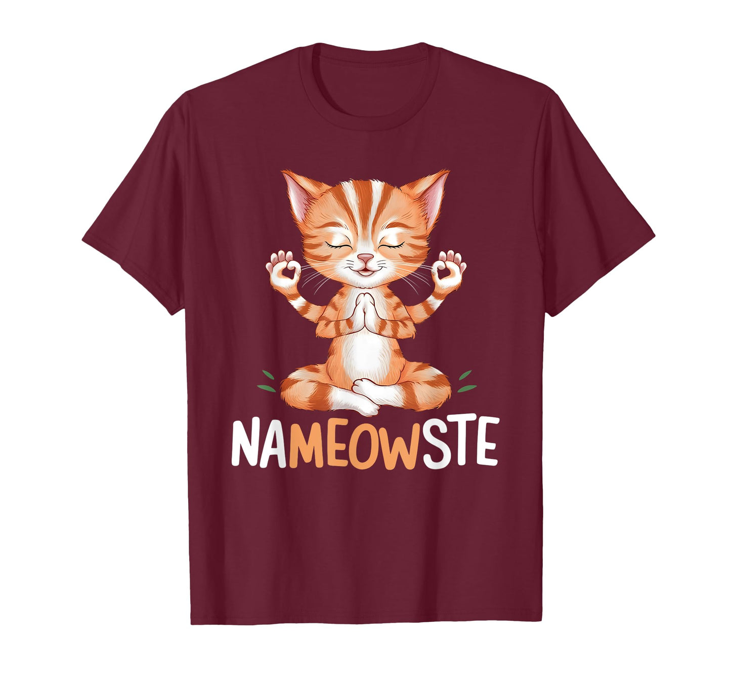 Yoga Cat Nameowste Meditation Zen Kitten Namaste Funny T-Shirt