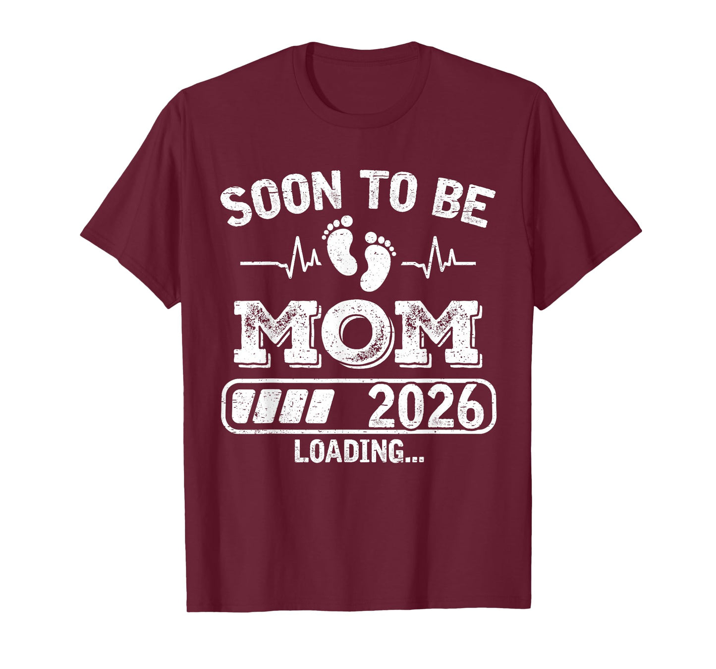 Soon to Be Mom 2026 Loading Funny Pregnancy Announcement T-Shirt