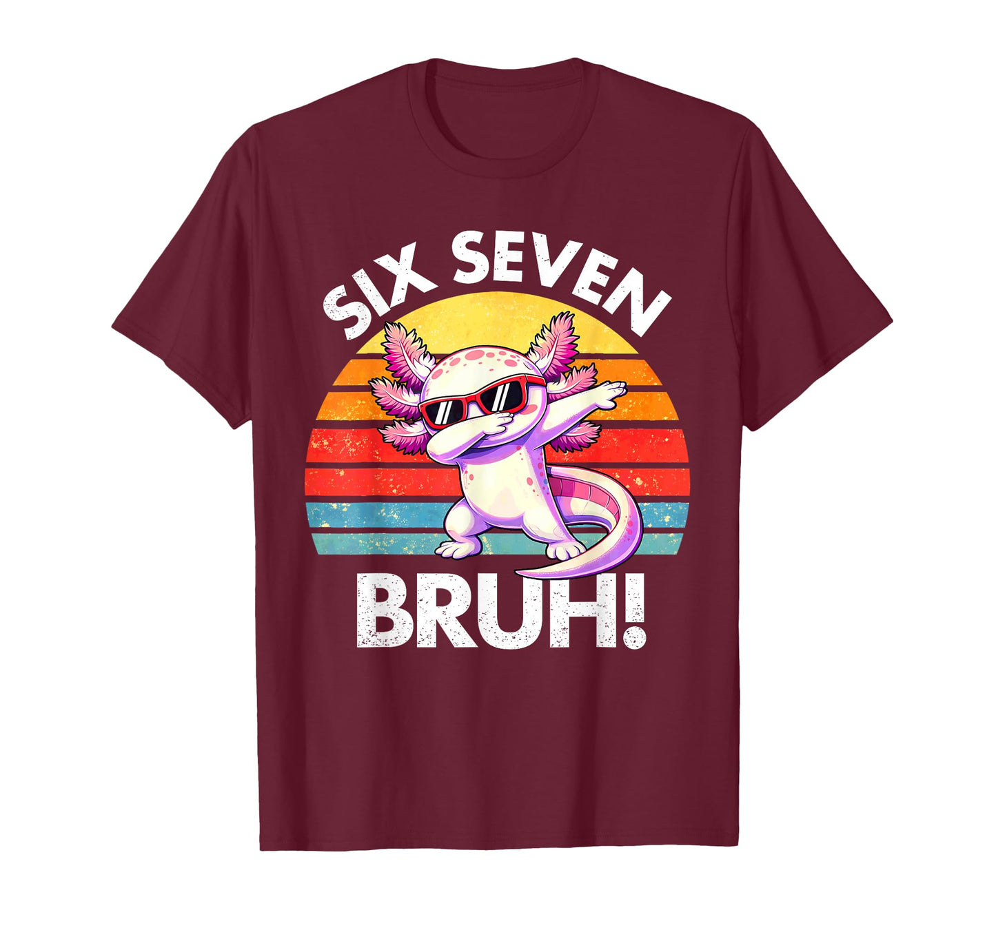 Axolotl Dabbing 67 Six Seven Meme 6 7 Boys Girls Teens T-Shirt