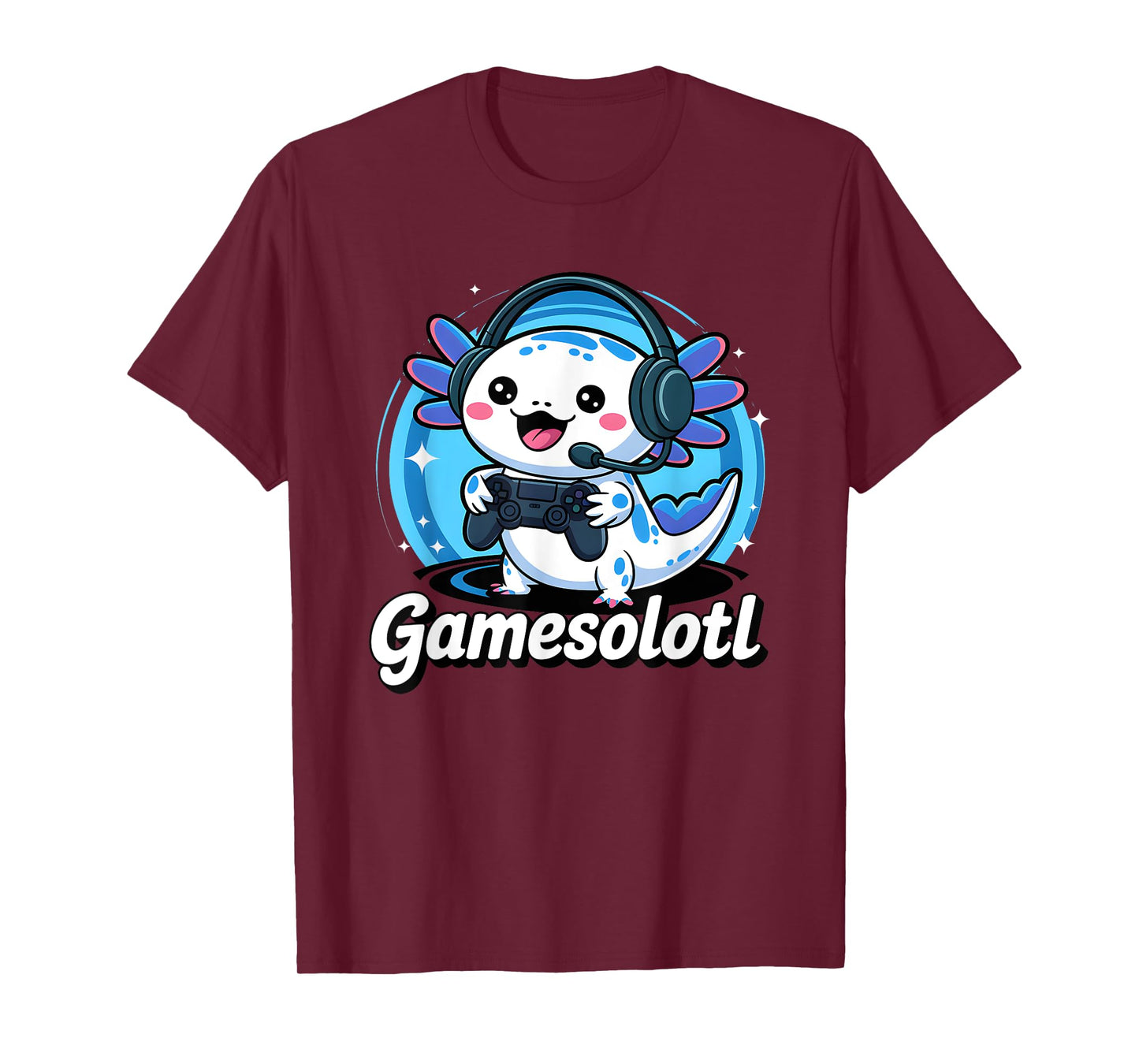 Gamesolotl Cute Axolotl Gaming Fun T-Shirt