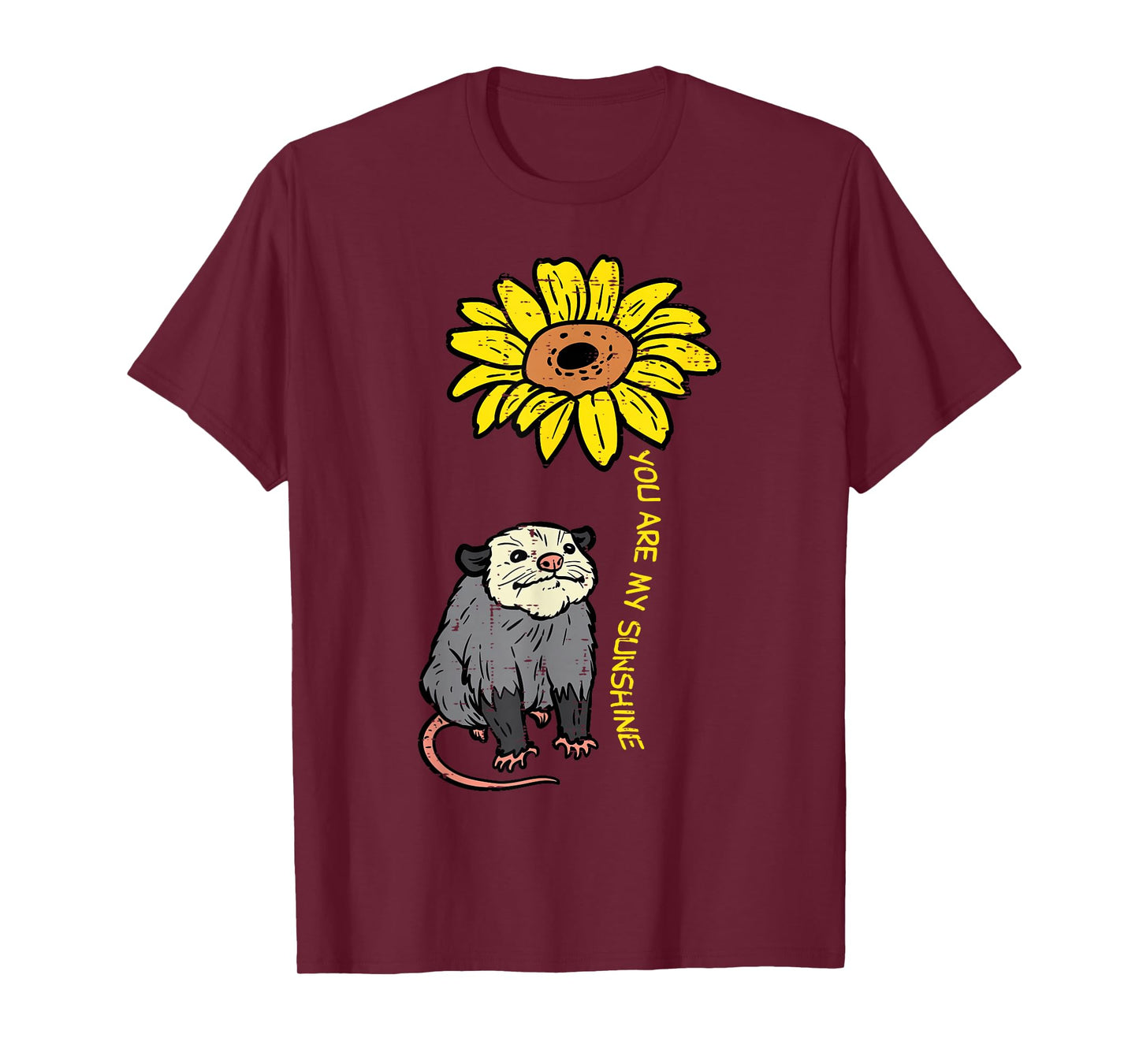 Opossum Sunflower You Are My Sunshine Possum Women Girls Kid T-Shirt