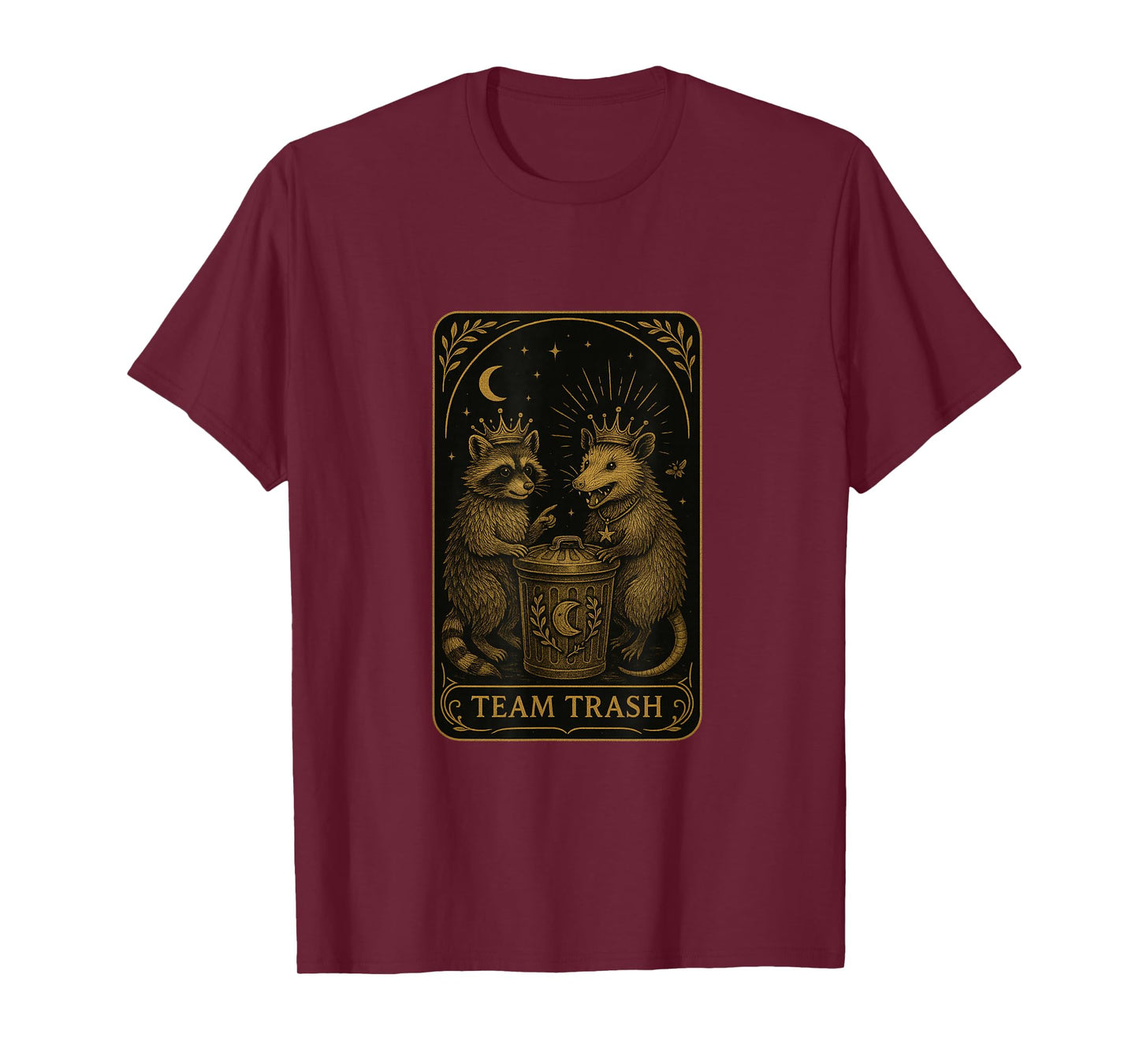 Team Trash Tarot Card Racoon Opossum Lover Funny Men Women T-Shirt