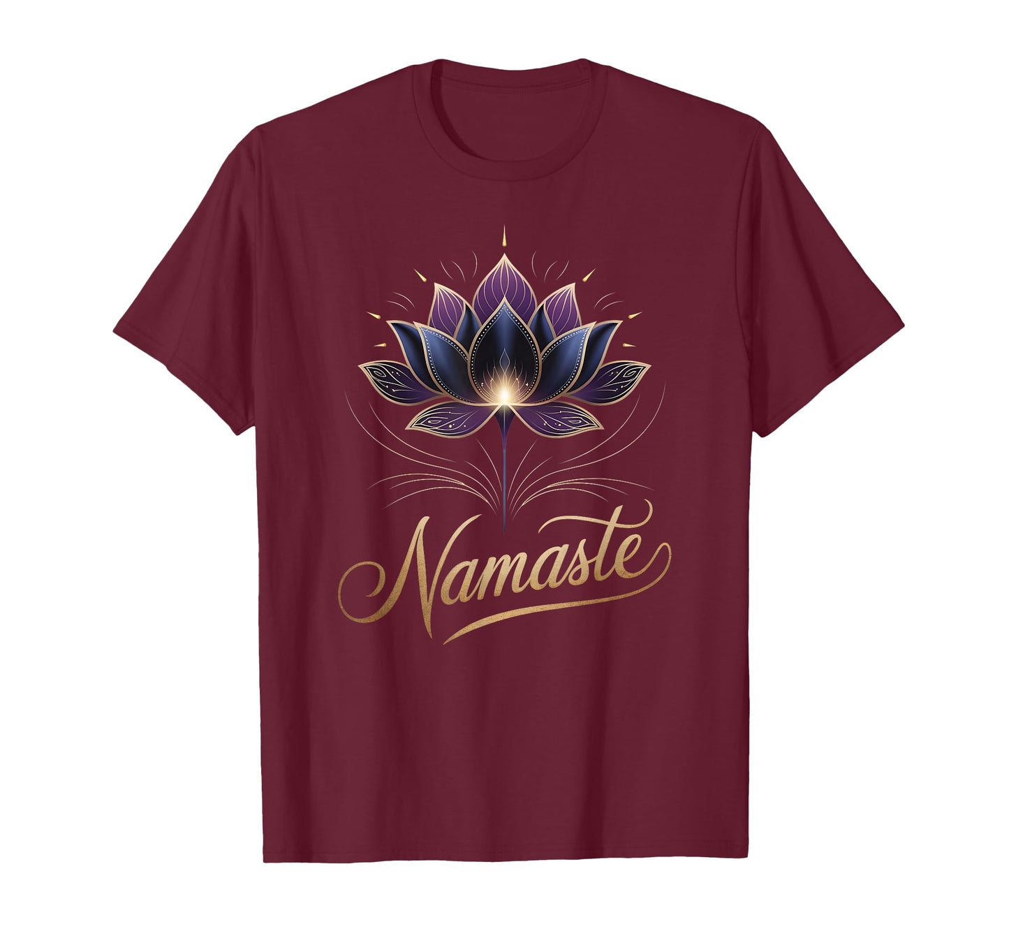 Namaste Lotus Flower Spiritual Yoga Lover Meditation Zen T-Shirt