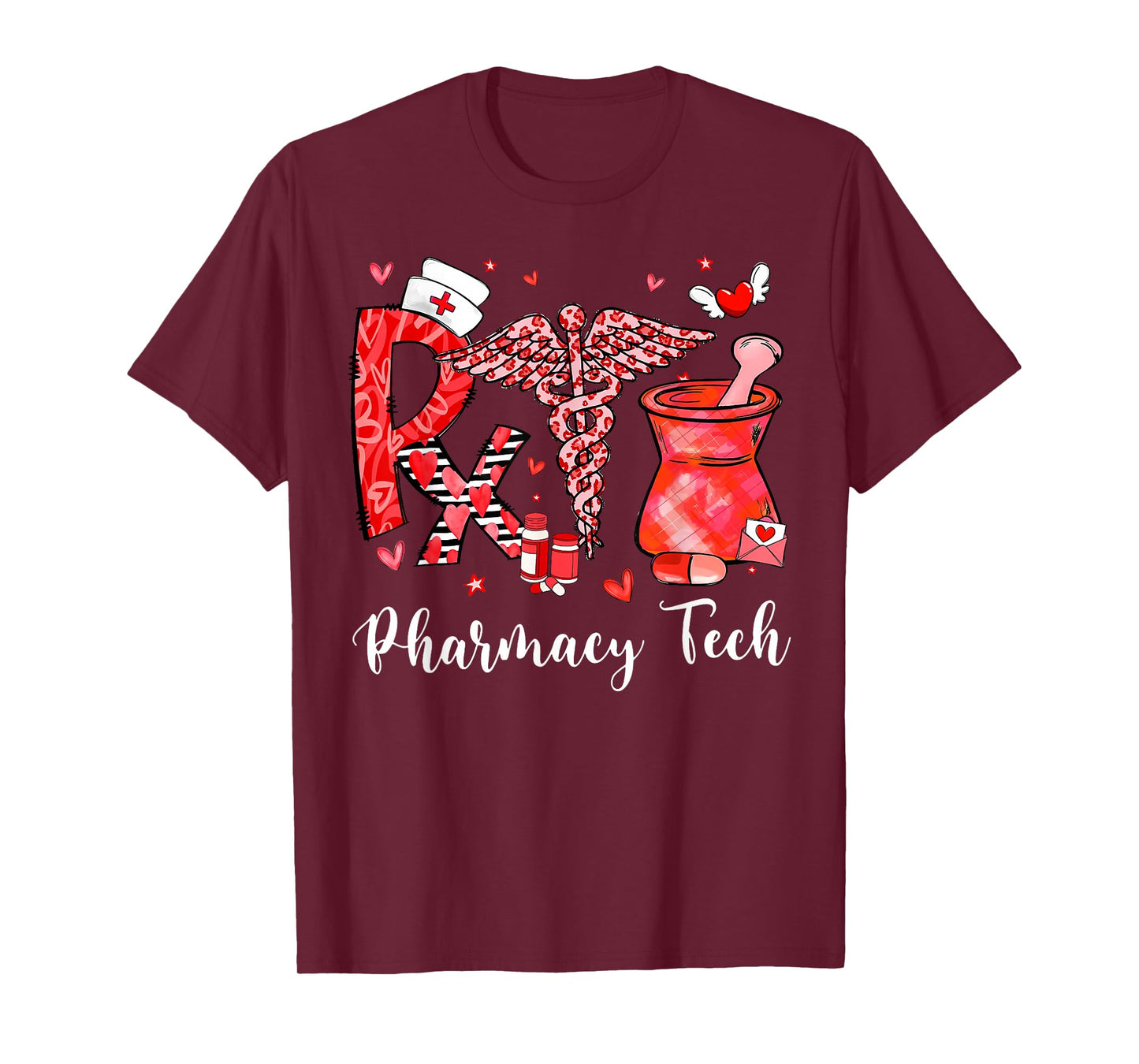 Rx Nurse Pharmacy Tech Valentines Day PharmD Pharmacist T-Shirt