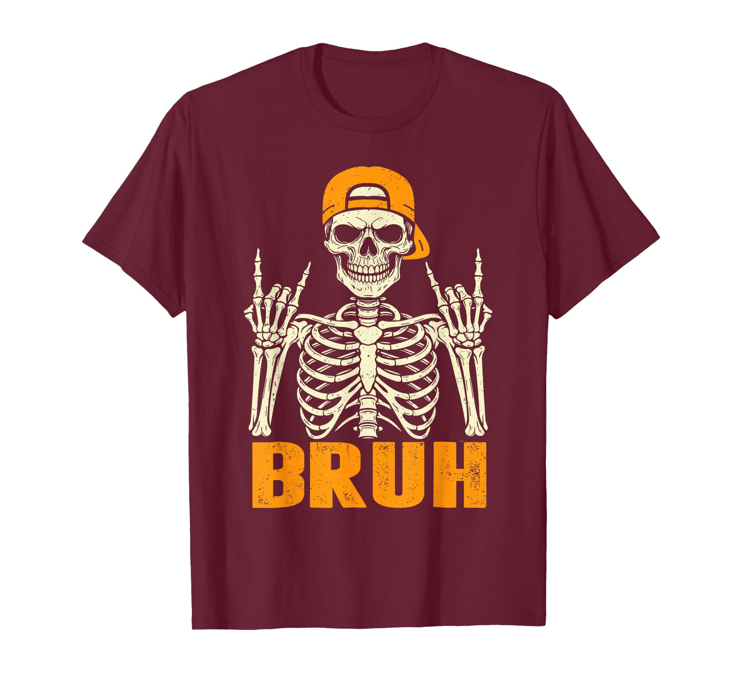 Cool Bruh Rocker Skeleton Halloween Punk Rock Men Boys Kids T-Shirt
