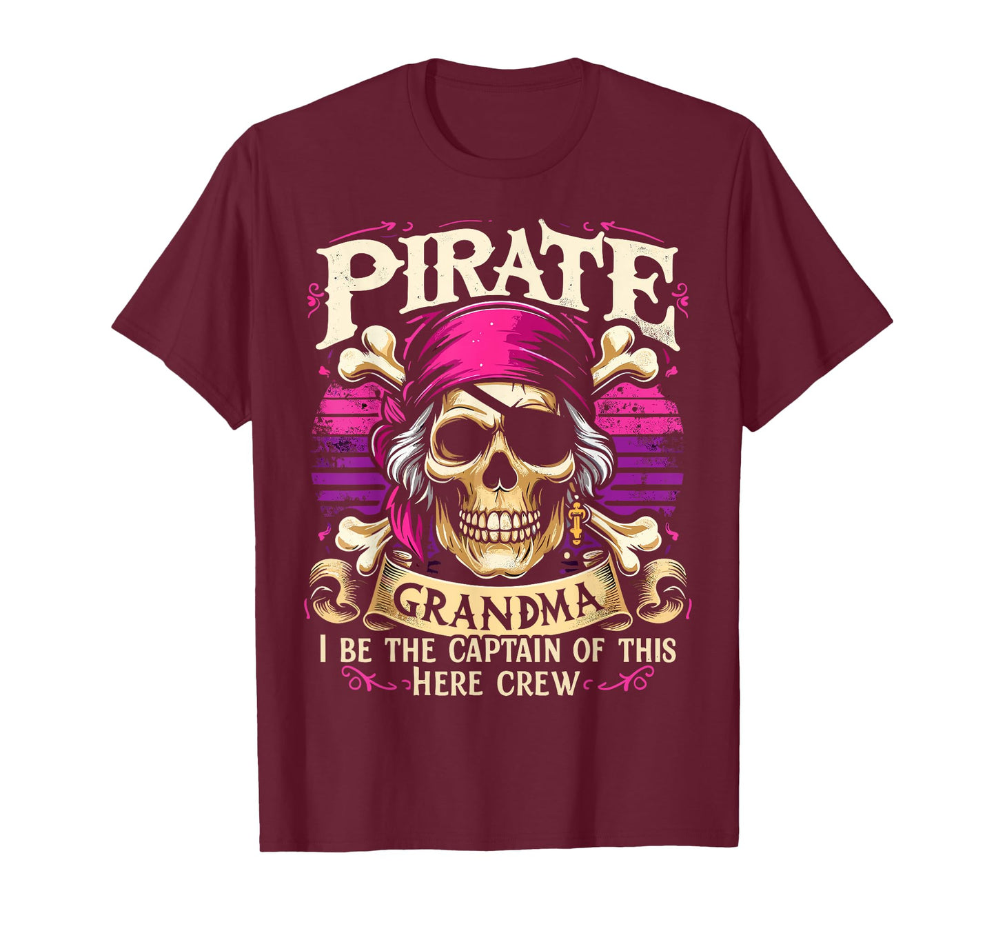 Pirate Grandma Funny Captain Pirate T-Shirt
