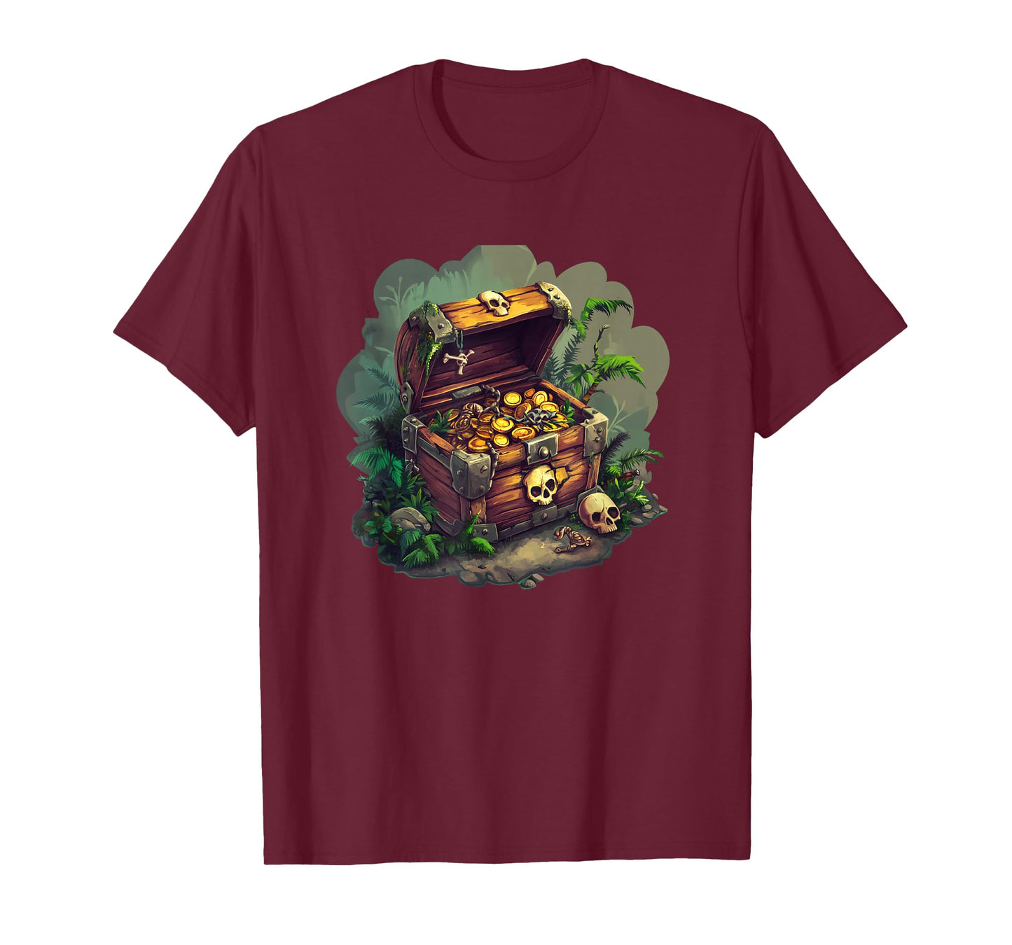Buried Pirate Chest Awaiting Your Treasure Hunt T-Shirt