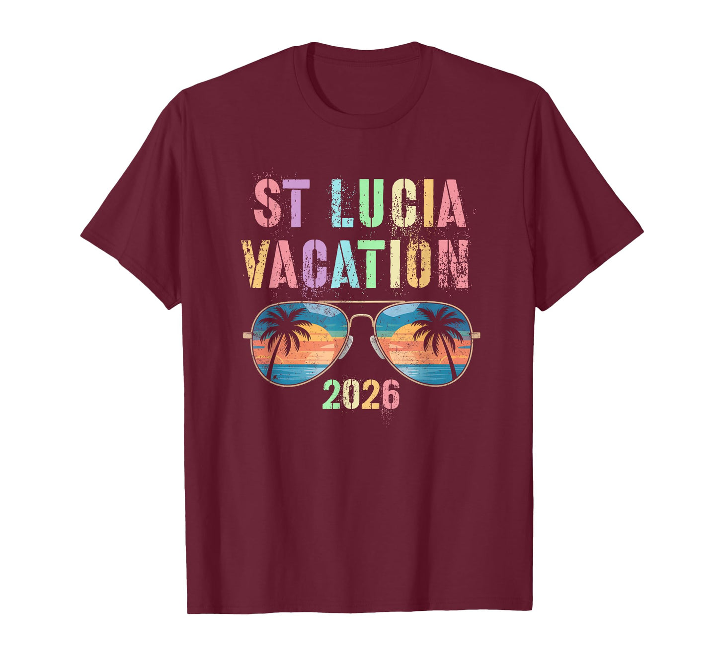 Cute ST Lucia Vacation 2026 Trip Swim Vacay Matching All T-Shirt