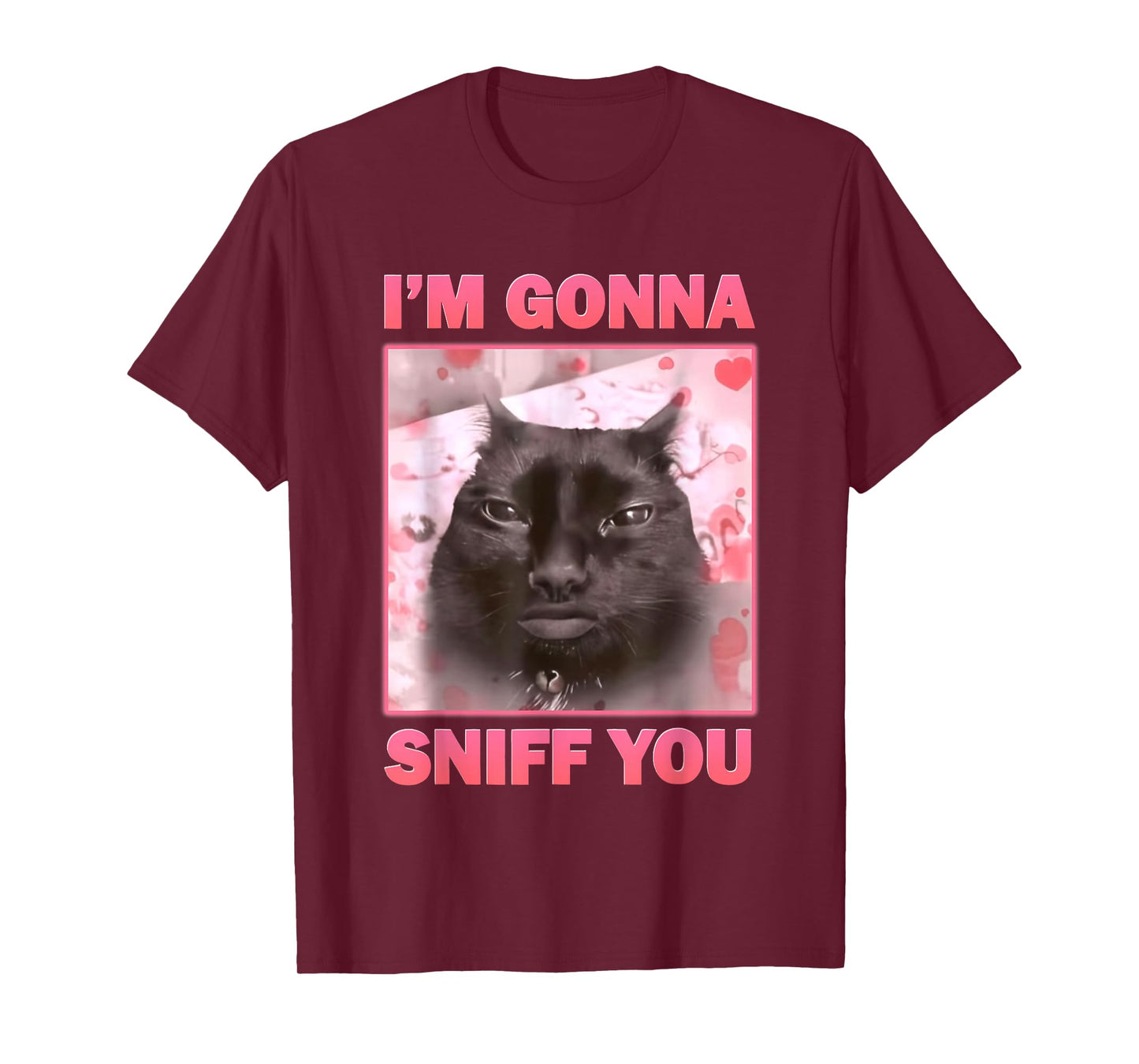 I'm Gonna Sniff You Funny Brainrot Cat Meme T-Shirt