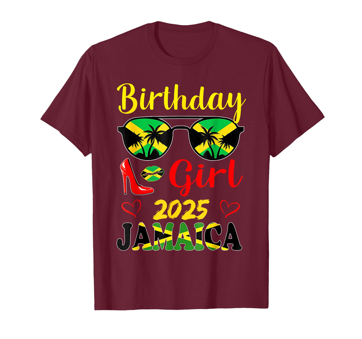 Jamaica Birthday Girls 2025 Birthday Party Squad Girls Trip T-Shirt