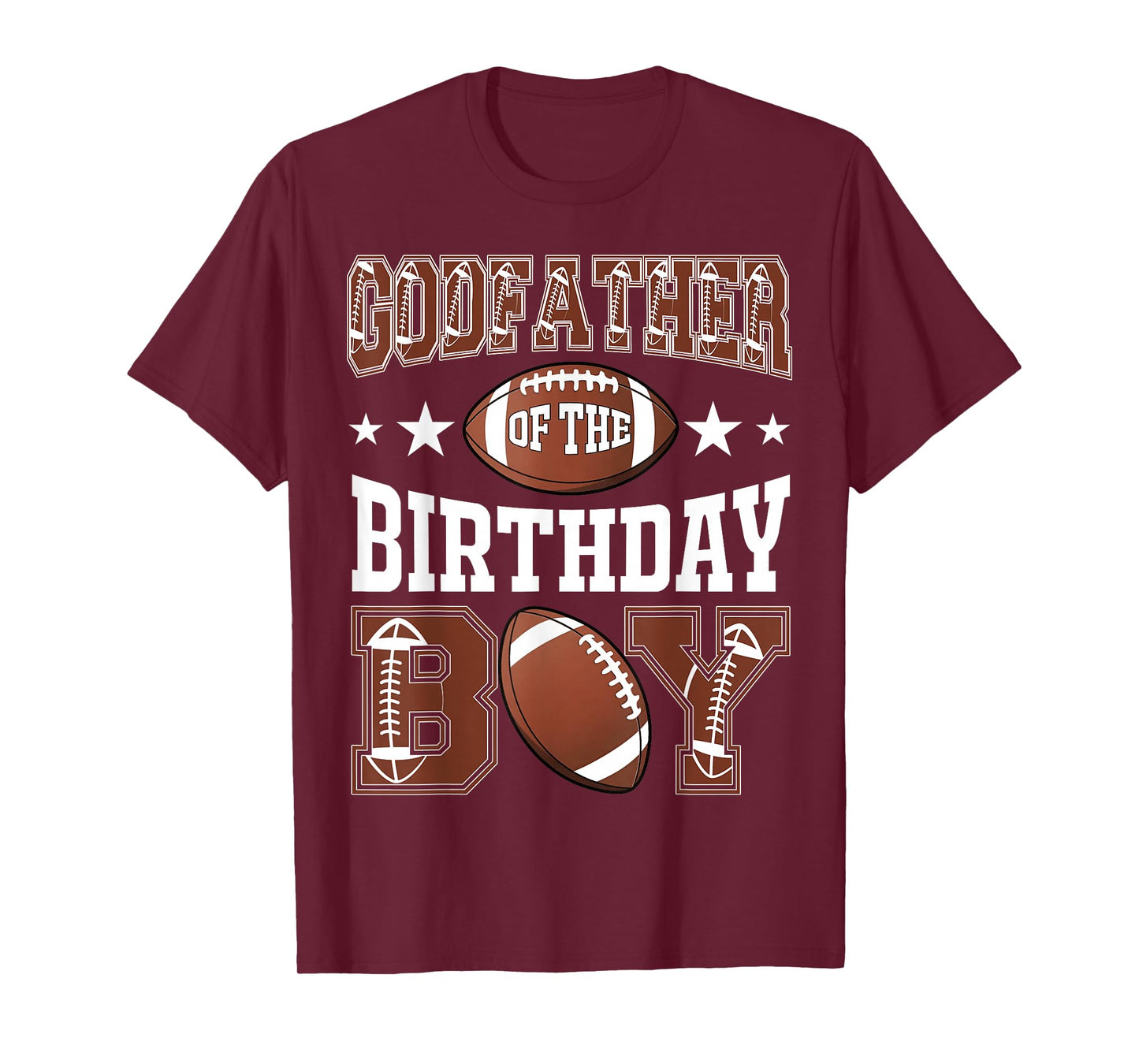 GodFather Of The Birthday Boy Football Game Day T-Shirt