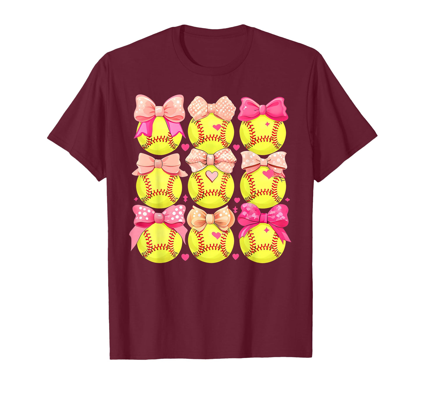 Girls Softball Shirt Pink Toddler Softball Tee T-Shirt