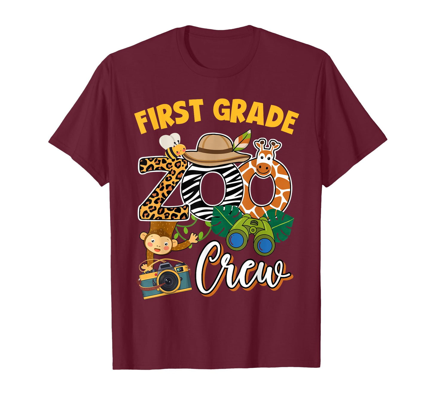 First Grade Zoo Field Trip Squad Matching Teacher Students T-Shirt