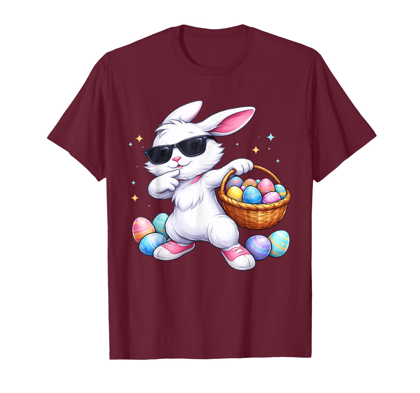 Kids Happy Bunny Dabbing Easter Kid Boys Girls Toddler Adult T-Shirt