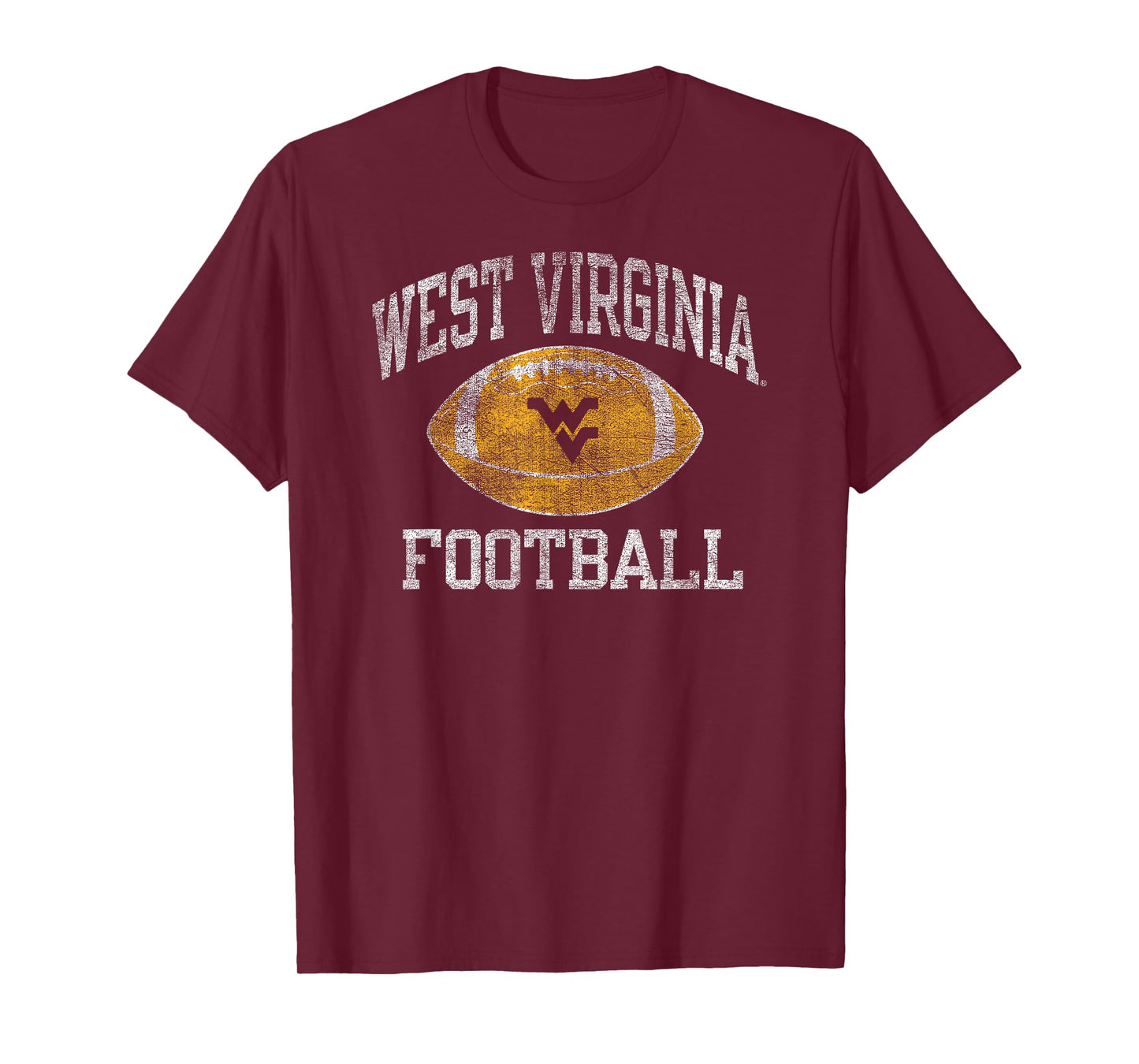West Virginia Mountaineers Football Intensity Vintage Navy T-Shirt