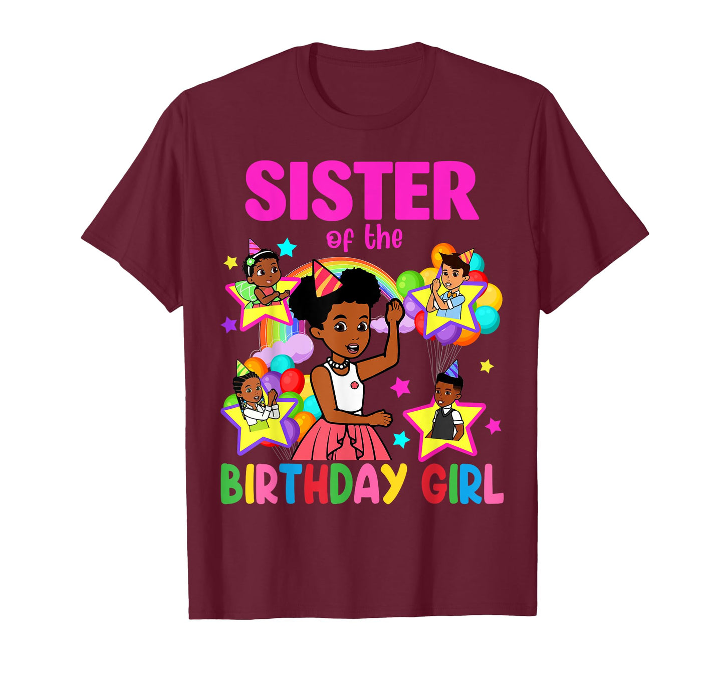 Sister Of Birthday Girl Gracie Birthday Dolls Girl Party T-Shirt