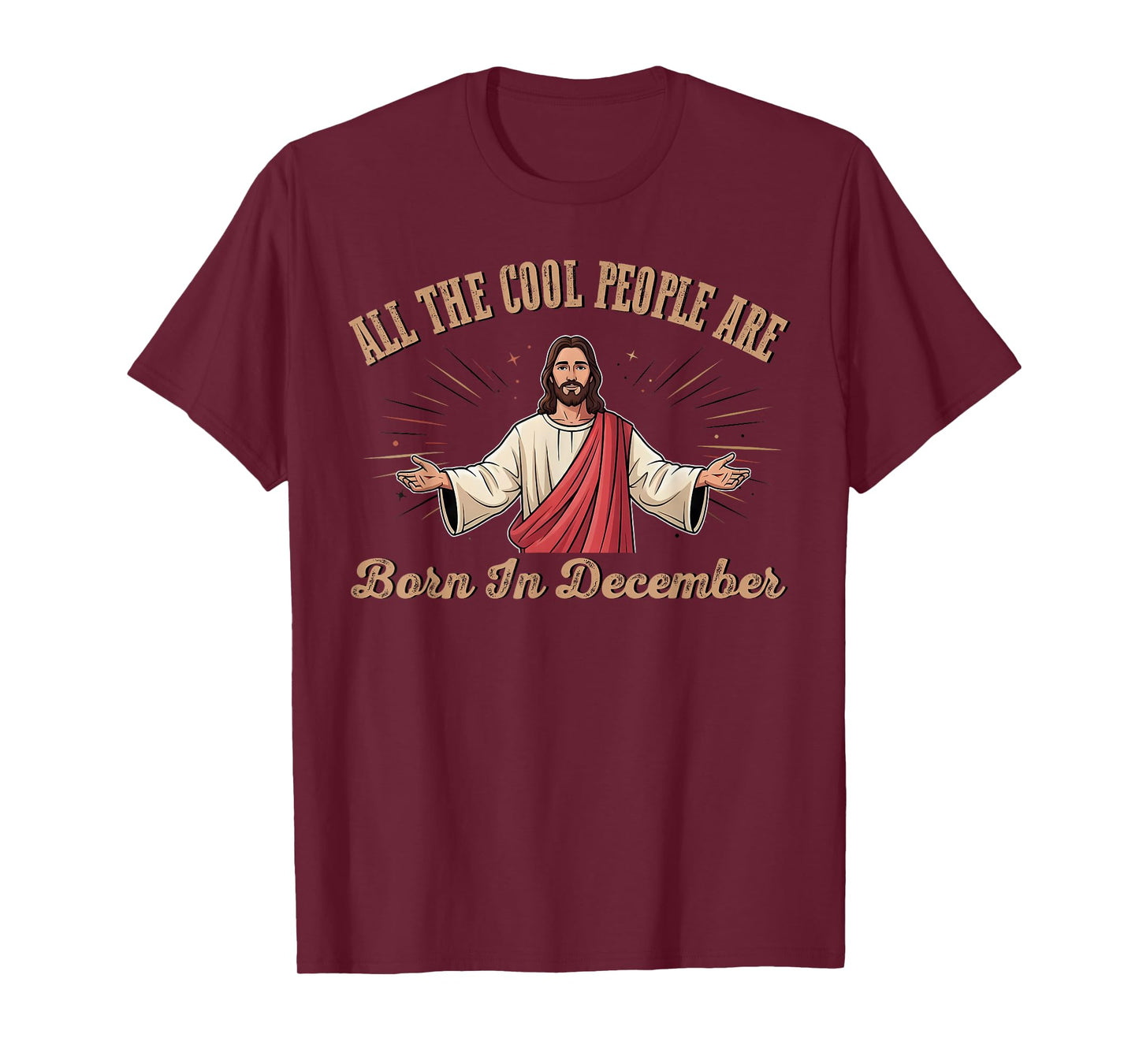 All Cool People are Born in December Birthday Christmas T-Shirt