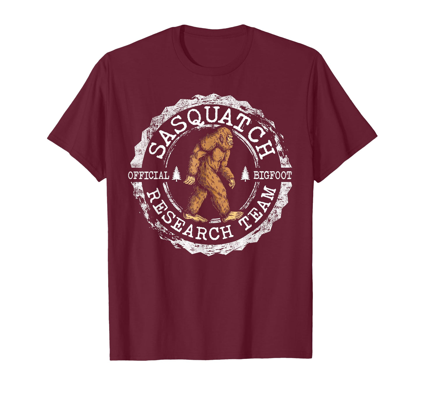 Bigfoot Research Team Vintage Sasquatch Yeti Men Women Kids T-Shirt