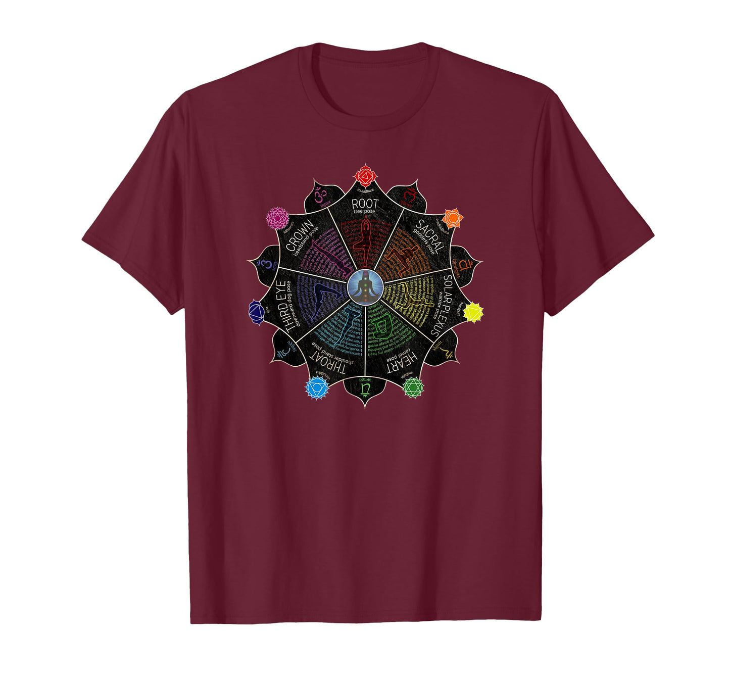 Yoga Meditation Chakra Affirmations T-Shirt