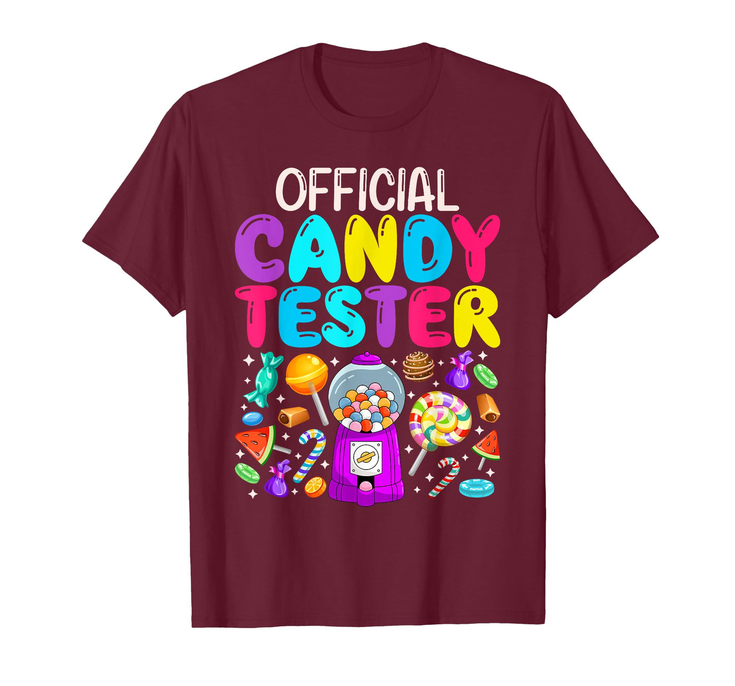 Official Candy Tester Funny Halloween Party Costume Kids T-Shirt