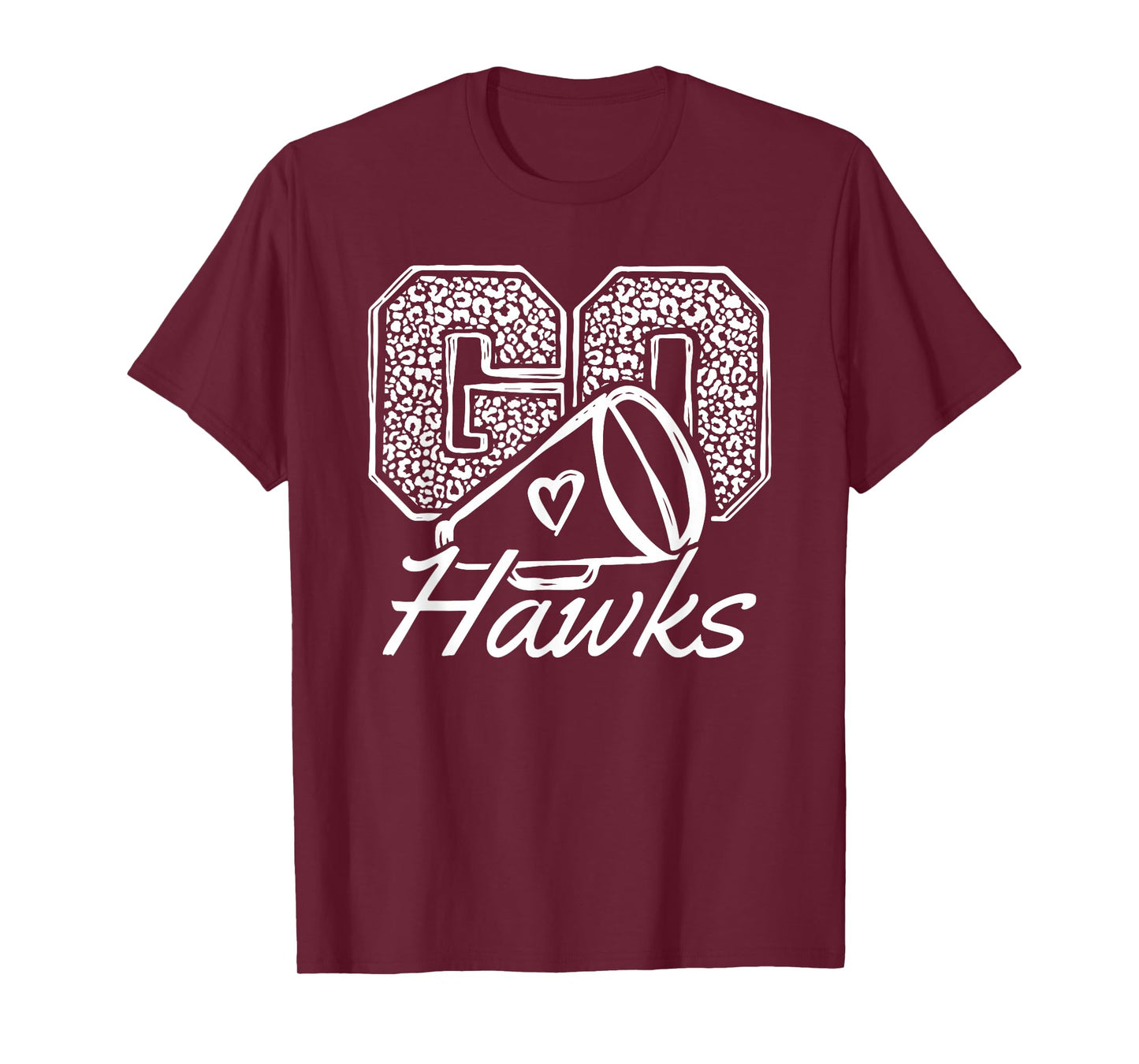Go Cheer Hawks Sports Name Gifts Men Women Boy Girl T-Shirt